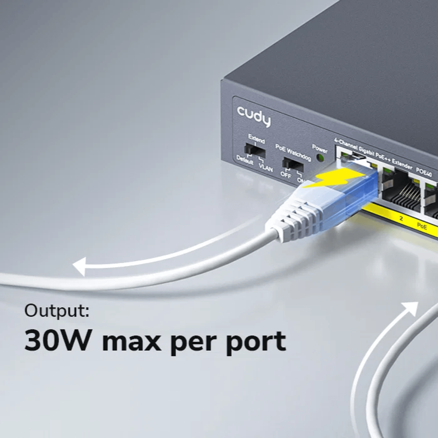 Cudy 4 Port Gigabit PoE 1x PoE Input 60W Switch – image 6