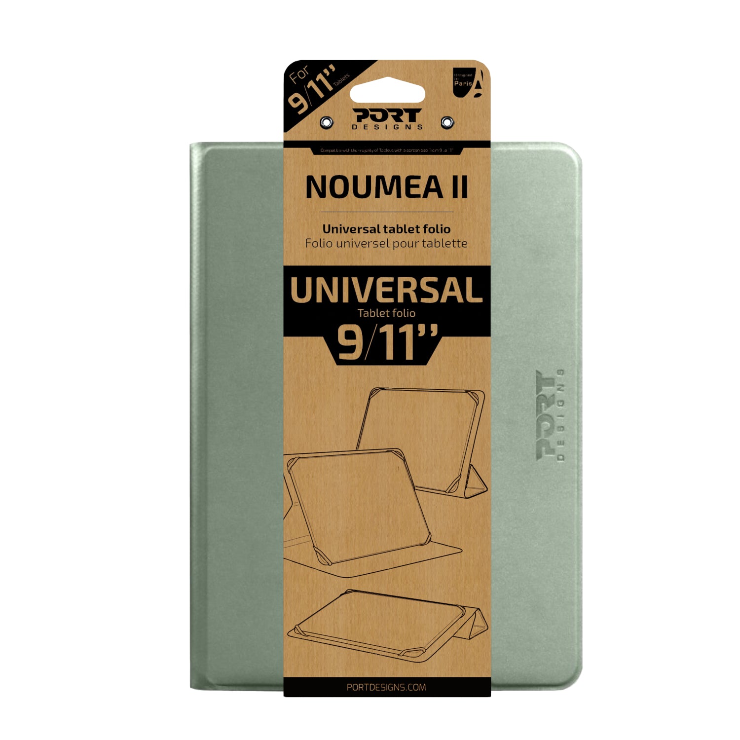 Port Designs Noumea II Universal 9/11" Tablet Folio – Green – image 2