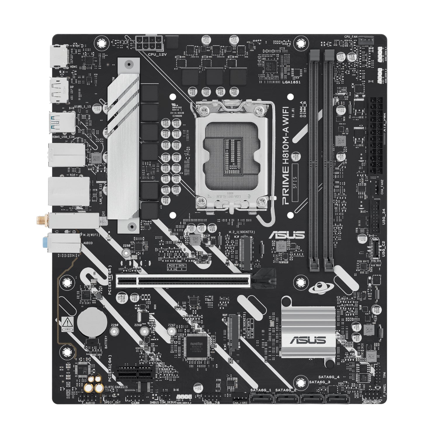 Asus PRIME H810M-A WIFI LGA1851 Micro ATX Motherboard – image 2