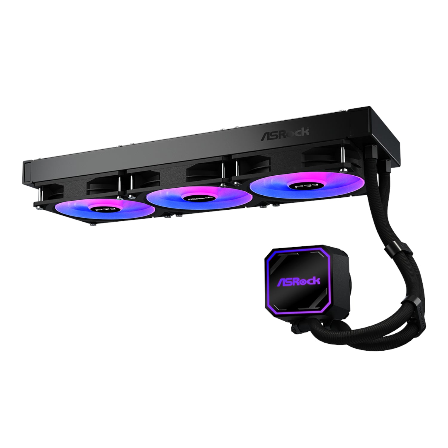 ASRock PRO 360 ARGB All-in-one Liquid CPU Cooler - Black – image 3