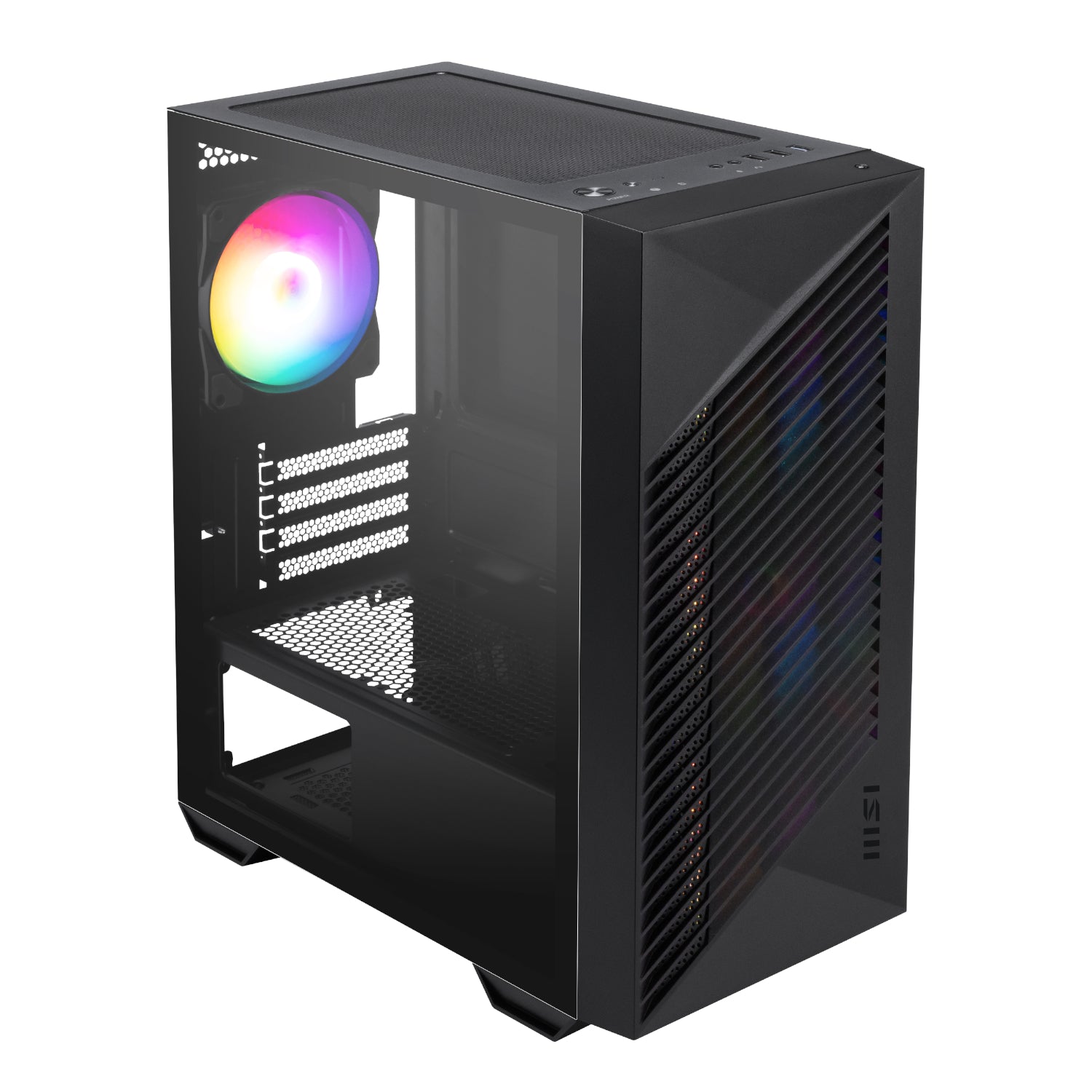 MSI PRO FORGE M050A Micro-ATX Gaming Chassis - Black – image 4