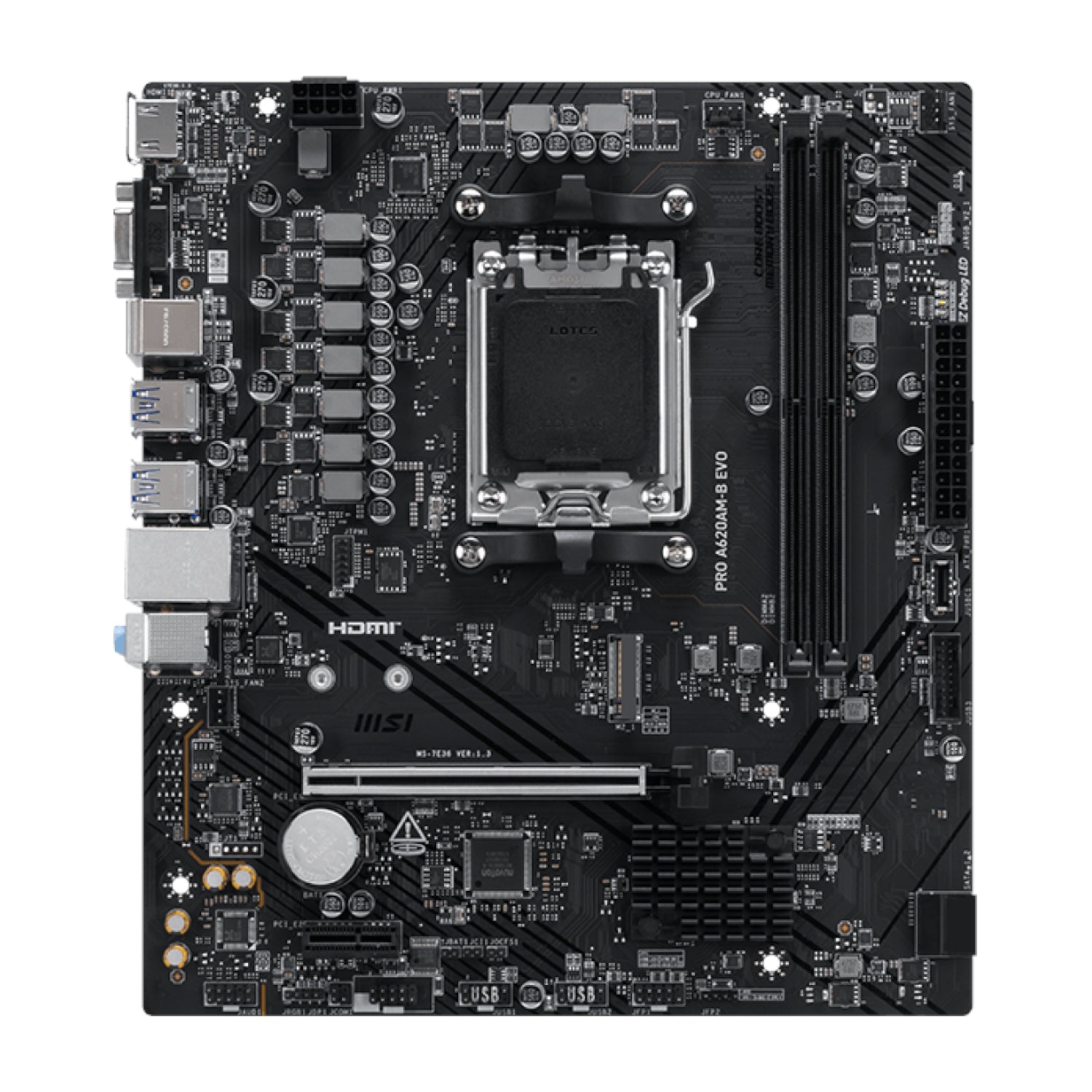 MSI PRO A620AM-B EVO AM5 M-ATX Motherboard – image 2