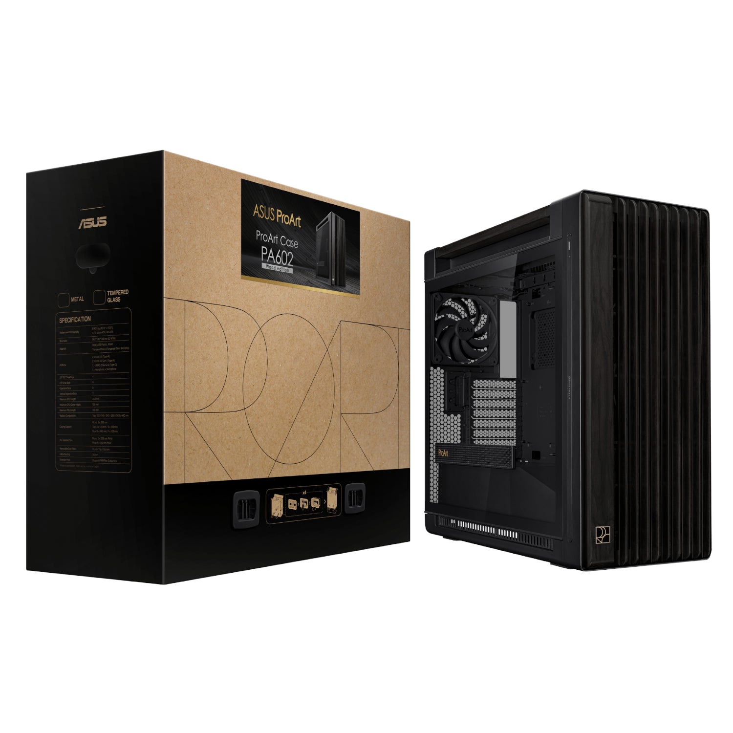 Asus ProArt PA602 Wood Edition Mid Tower ATX Chassis - Black - image 8