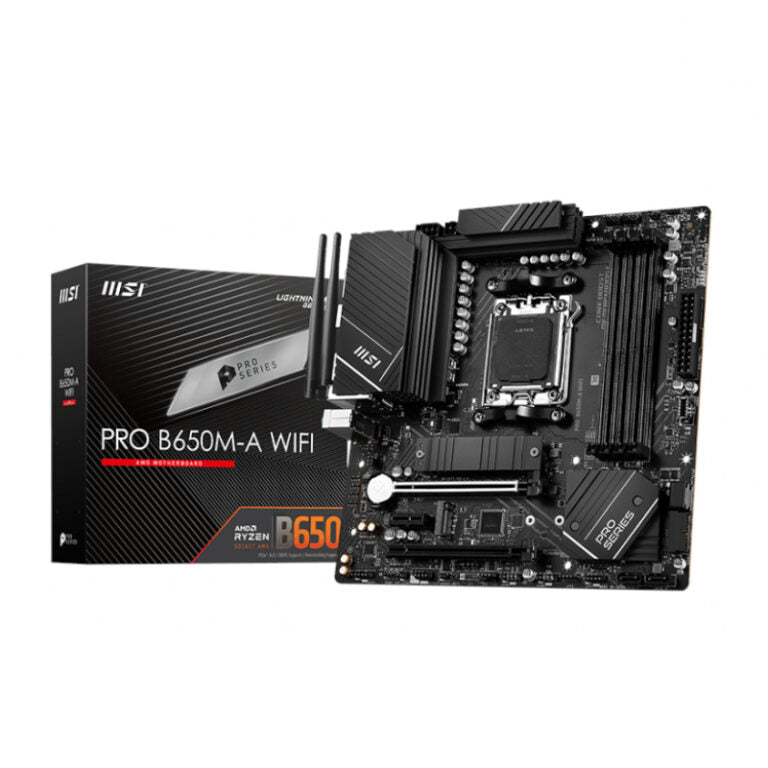 MSI PRO B650M AMD AM5 mATX Gaming Motherboard