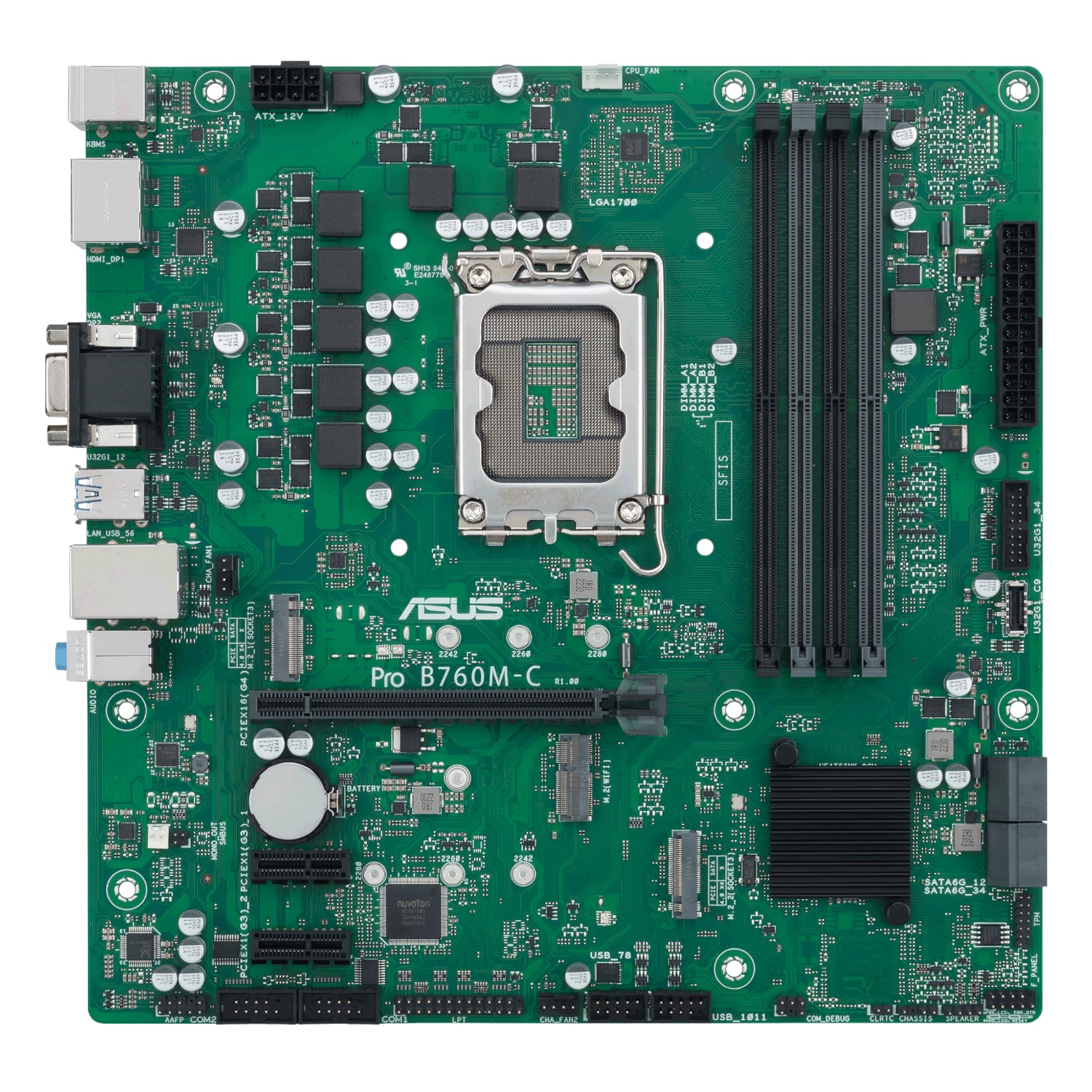ASUS PRO B760M C CSM LGA 1700 M-ATX Motherboard – image 2