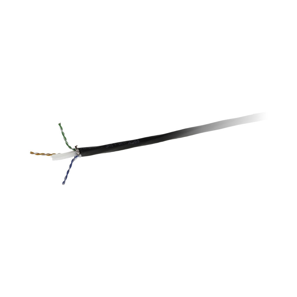 500M ROLL CAT6 OUTDOOR SOLID NETWORK CABLE BLACK
