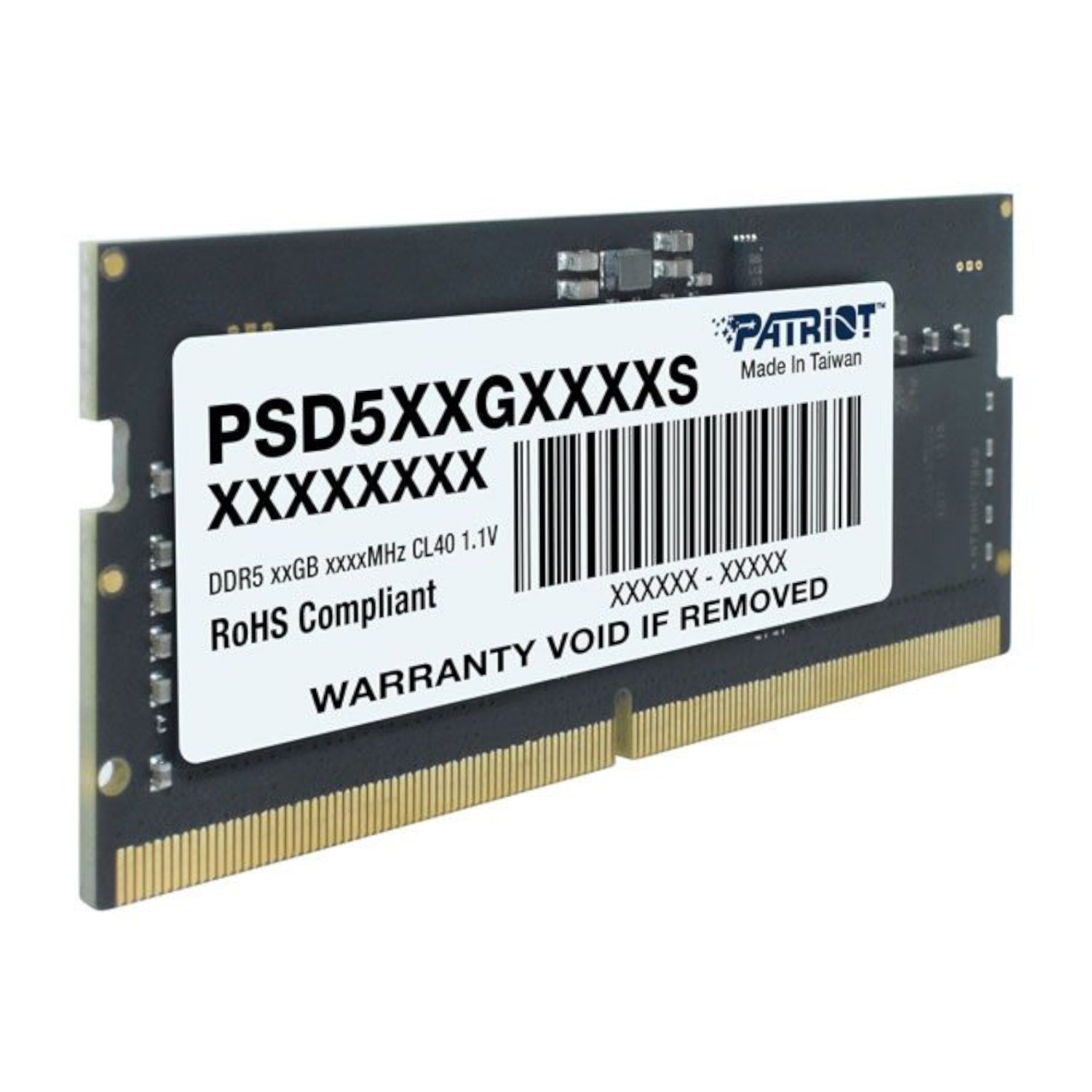 Patriot Signature Line DDR5 8GB 4800MHz Single Rank SODIMM Notebook Memory – image 4