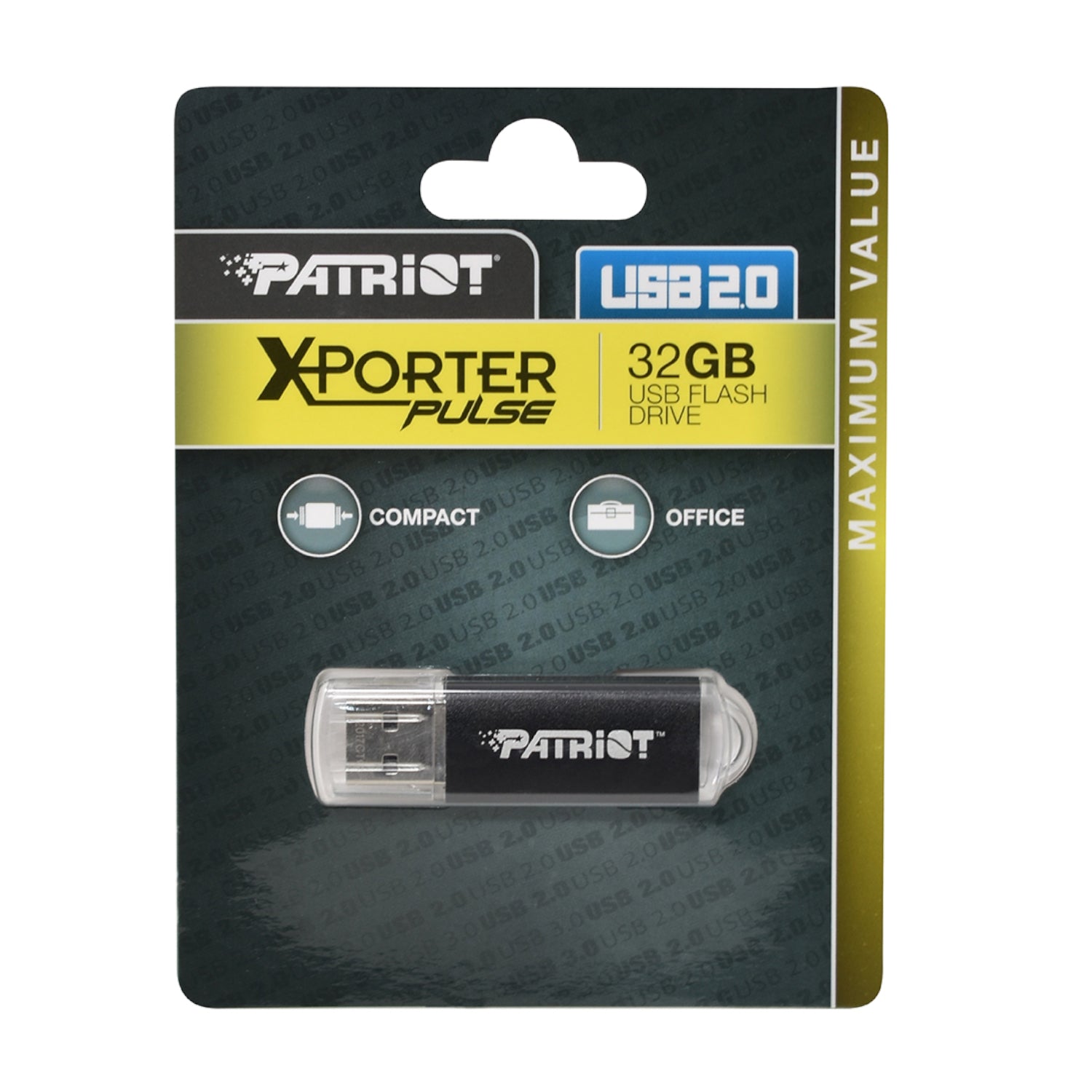 Patriot Xporter 32GB USB2.0 Flash Drive - Black – image 3