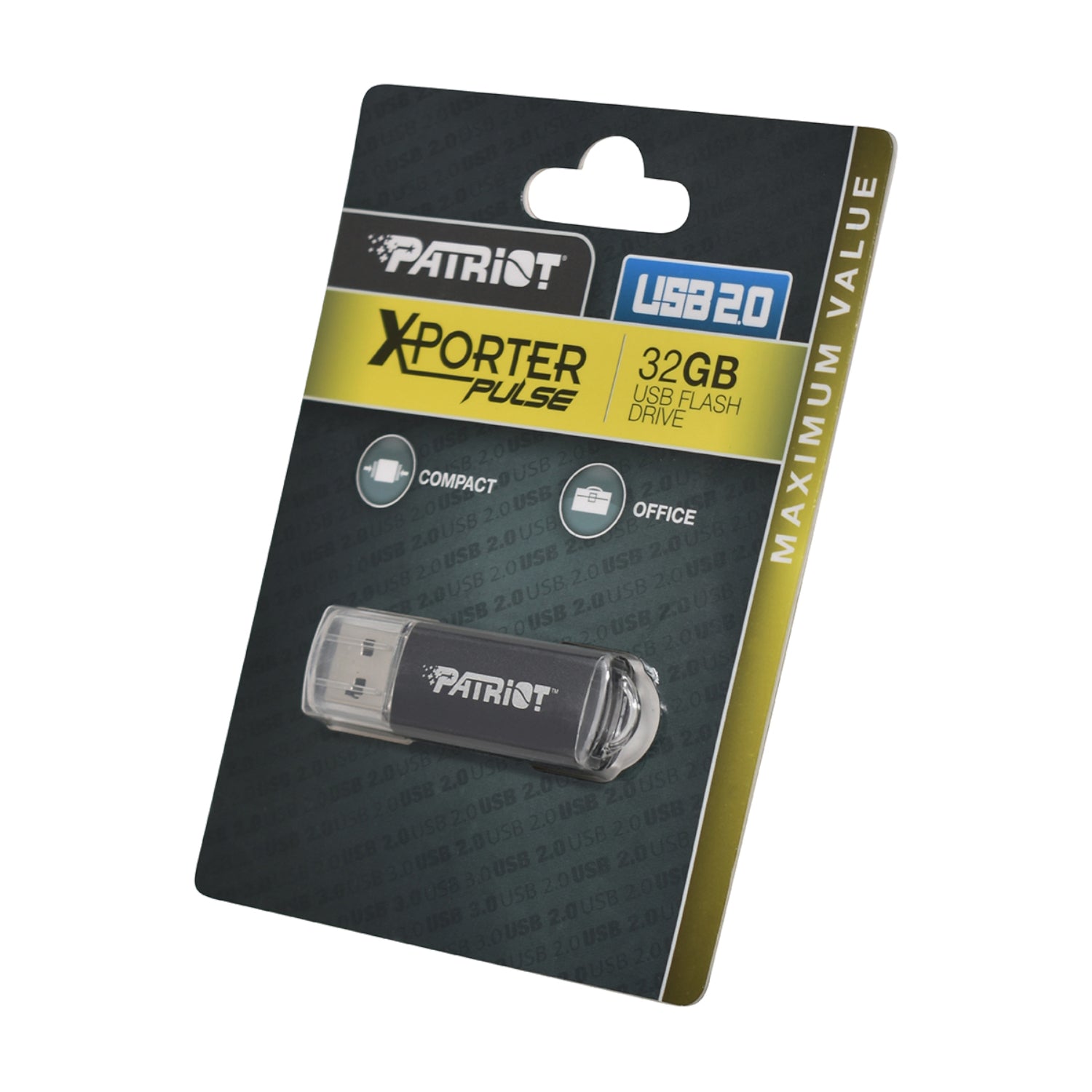 Patriot Xporter 32GB USB2.0 Flash Drive - Black – image 4