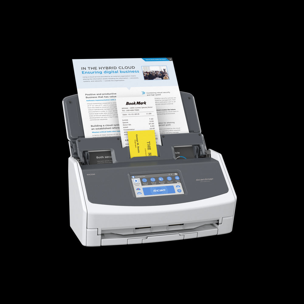 Ricoh A4 ScanSnap 40ppm/80ipm Duplex ADF Touchscreen Wi-Fi USB3.2 LED Desktop Scanner