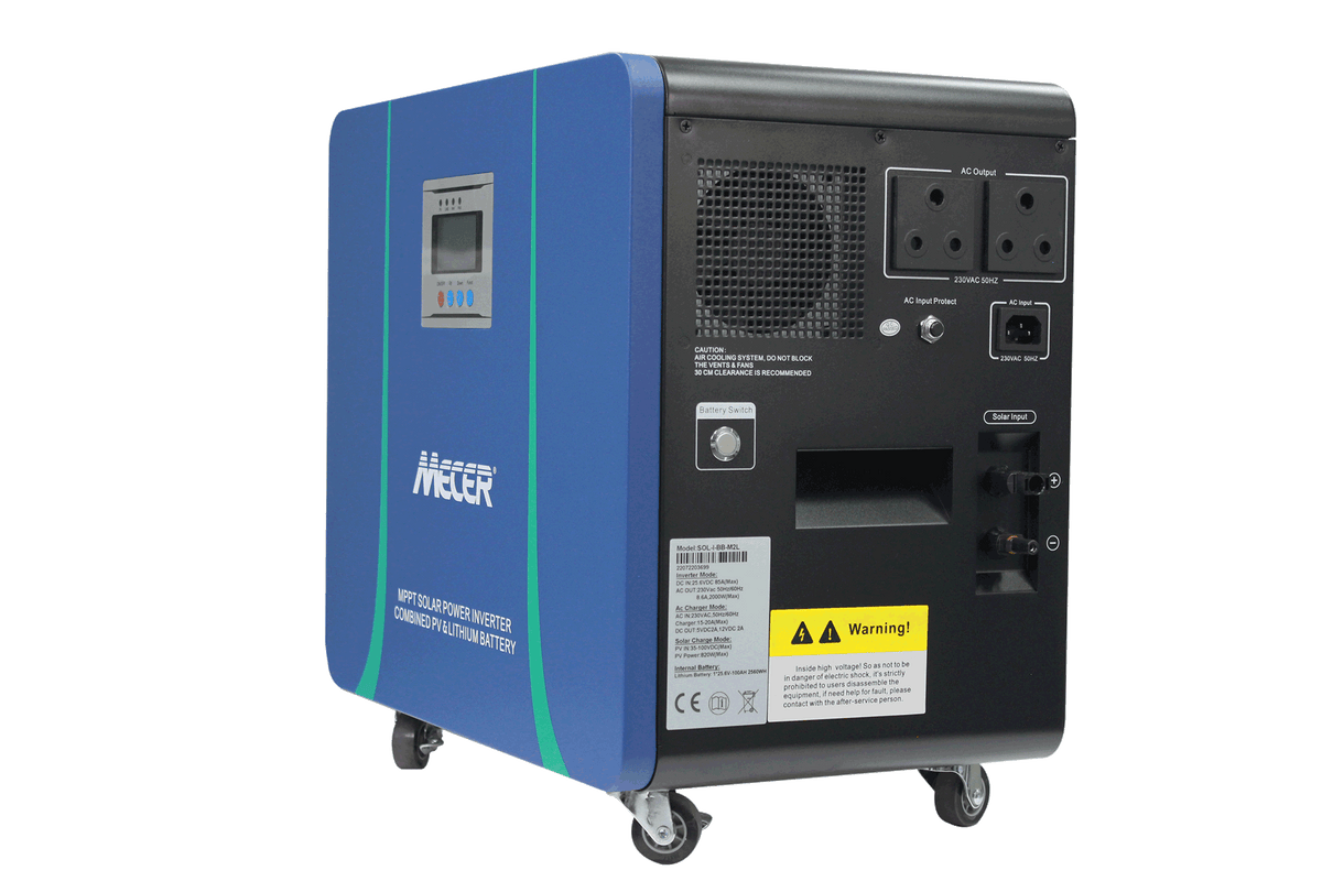 Mecer 2Kw 25.6V 100Ah Lithium Battery 820W MPPT