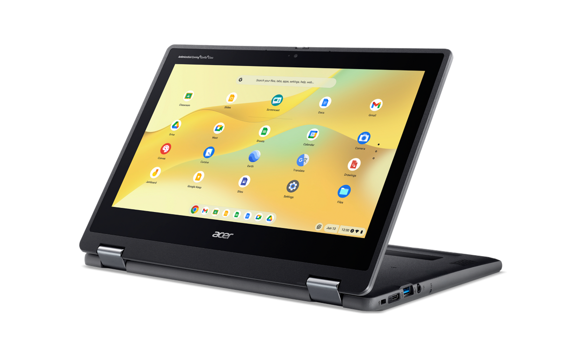 Acer Chromebook Spin 511 11.6" HD IPS touch Celeron N150 4 GB LPDDR5  eMMC 32GB Micro SD card reader WIFI6E+BT HD USB Camera 5MAF MIPI 53Wh Li-ion battery 65W Google Chrome OS 3 Years Carry in (R757T-TCO-C70Y)