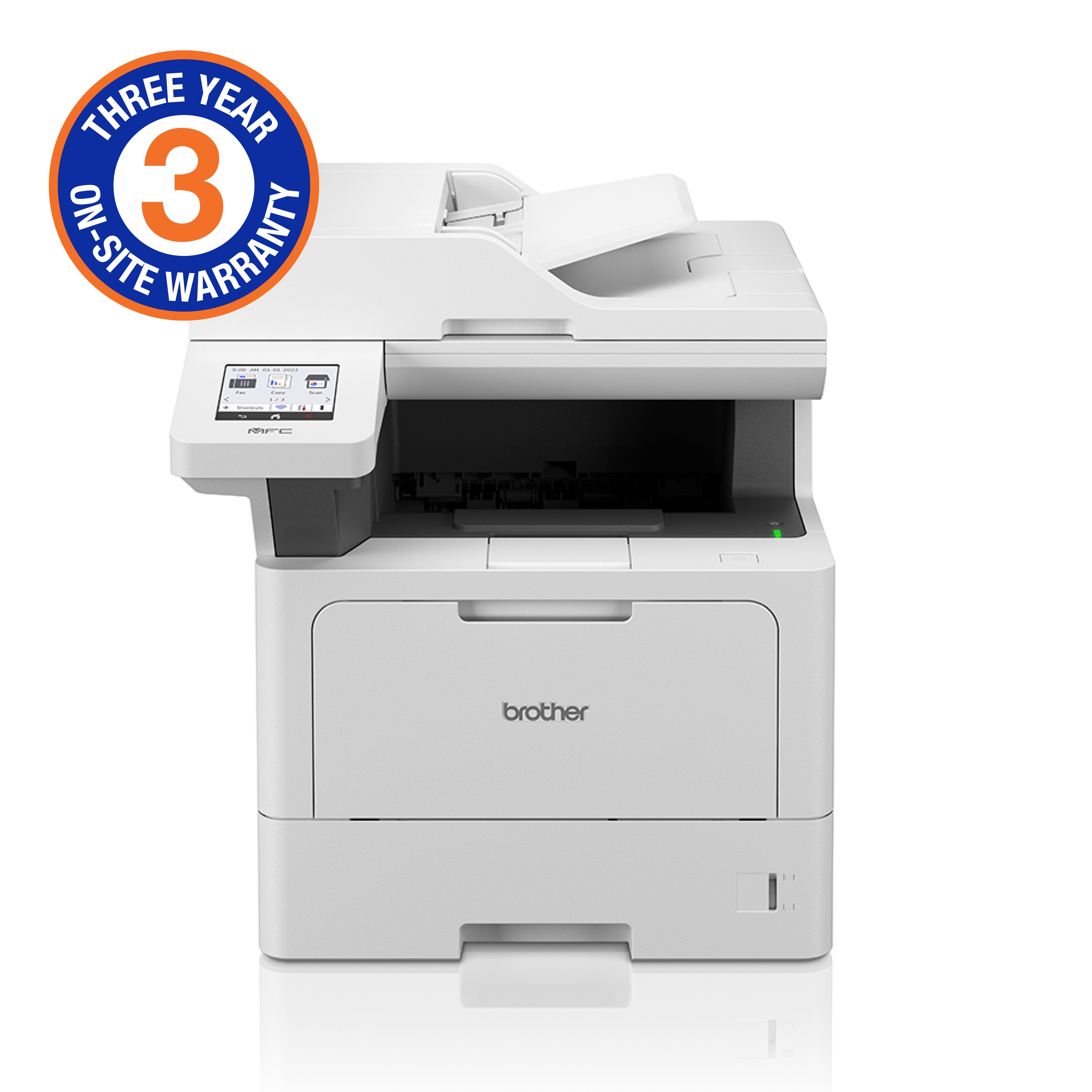 Brother High Speed Mono Laser MFC with Duplex printing and wireless networking capabilities (3YR onsite)