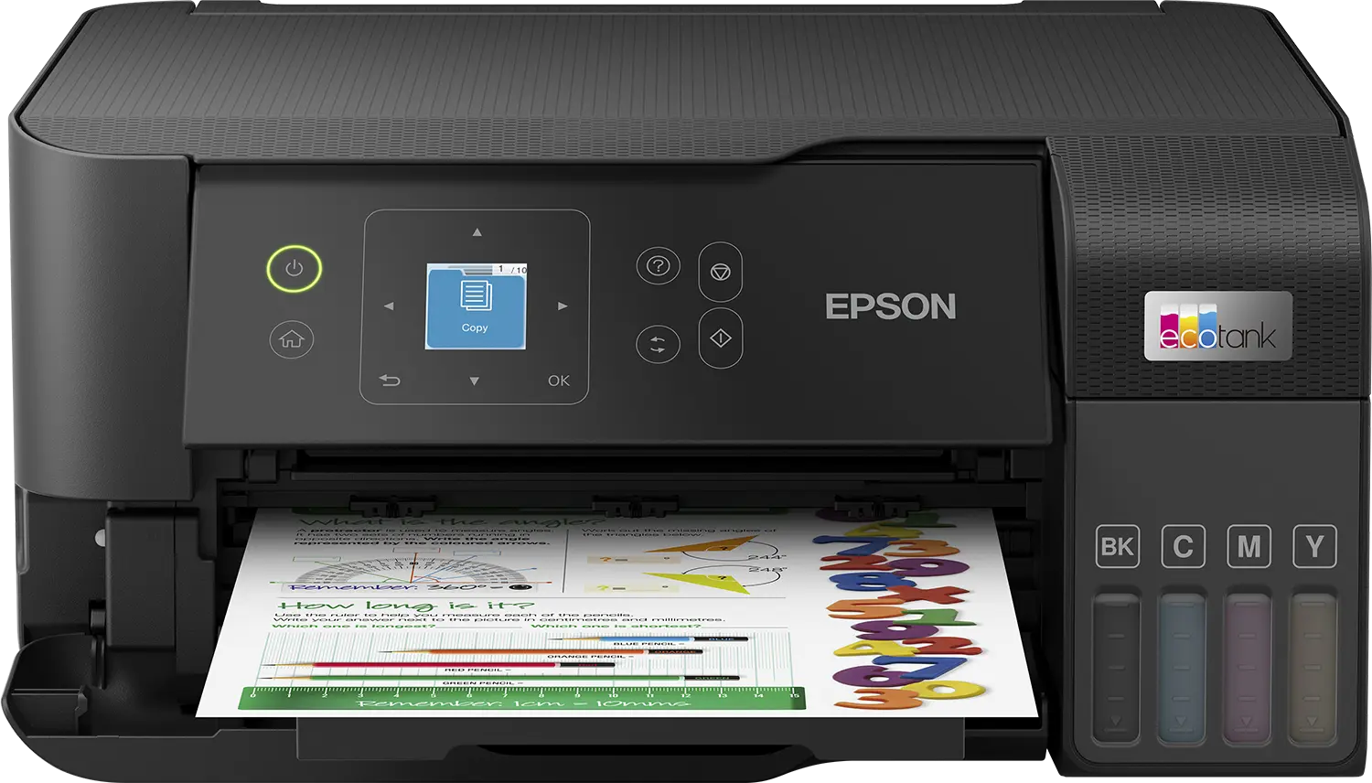 Epson 33ppm Mono 15ppm Colour A4 Print Scan Copy USB Wi-Fi/Wi-Fi Direct ManualDuplexPrint w/3.7cm LCD Screen incl 1 set of ink (2 x Black)