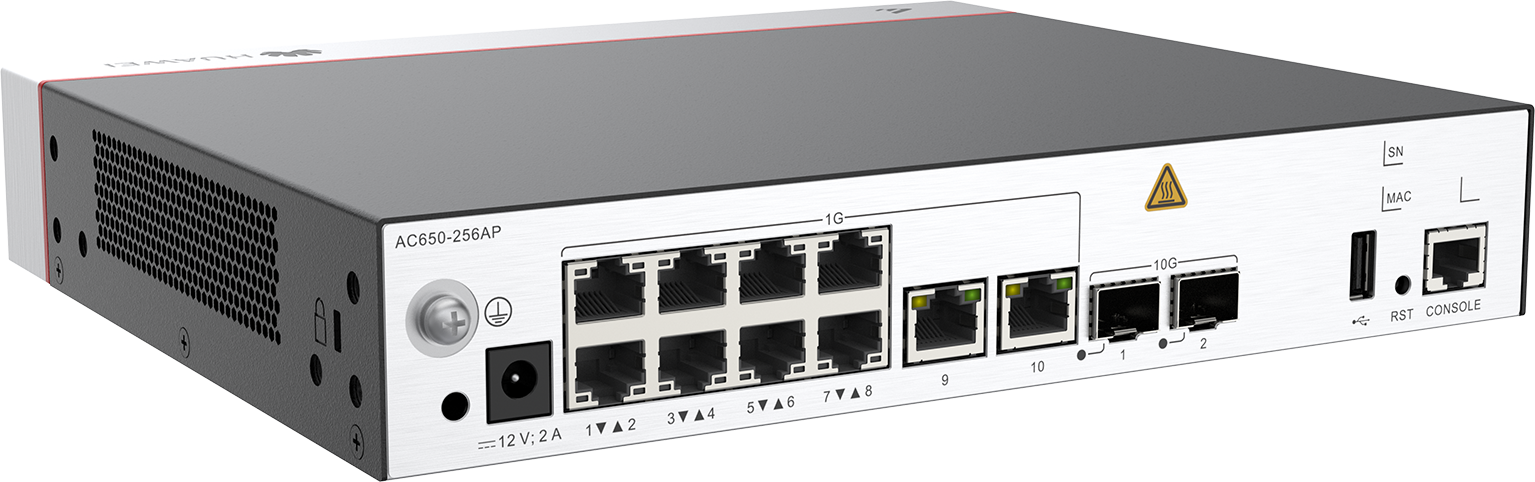 AC650-256AP 10*GE ports 2*10GE SFP+ ports manage up to 256 AP's