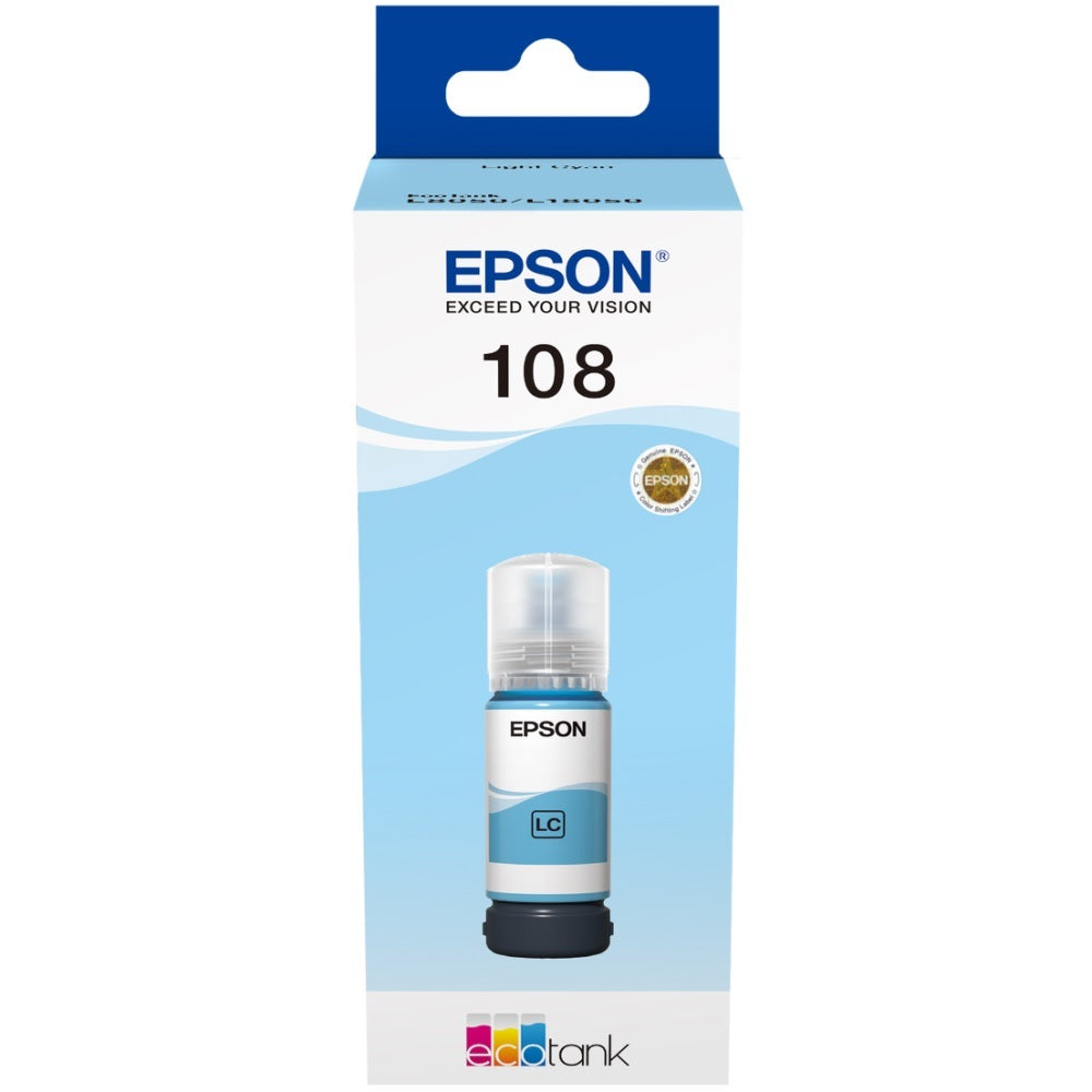108 Ink Bottle Ligh Cyan 70ml for L8050 / L18050