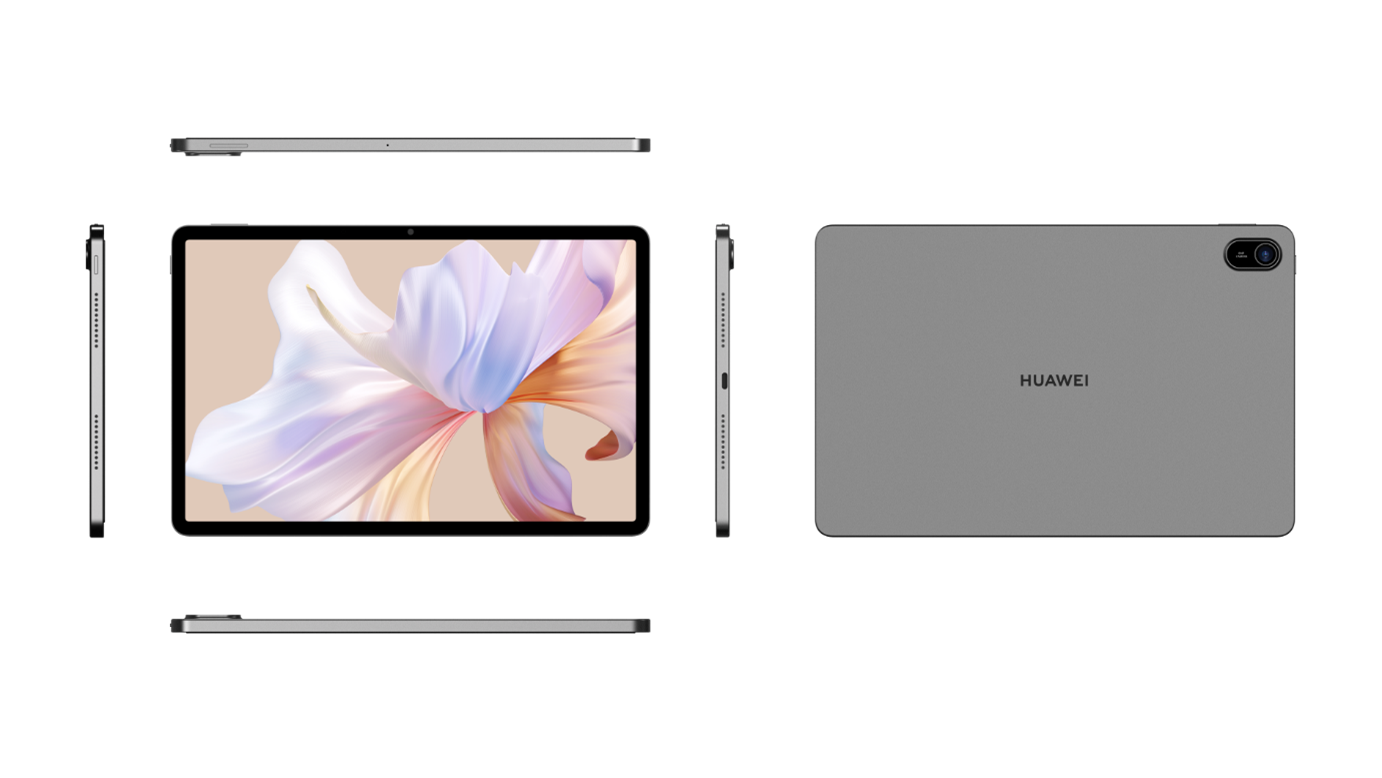 TFT LCD (IPS)/ Processor: HiSilicon Kirin 710A Operating system: HarmonyOS 2.0 Storage: 4GB RAM + 128GB ROM LTE+Wi-Fi Colors: Nebula Gray 60Hz / 7700 mAh Battery