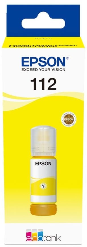 Epson 112 Ink Bottles Yellow 70ml L6580 / L15150 / L15160 6000 pages