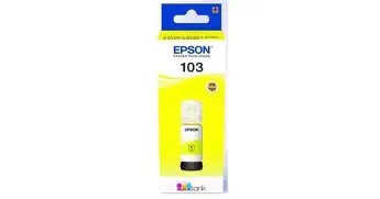 Epson 103 Ink Bottles Yellow 65ml EcoTank L1110 / L1250 / L3110 / L3150 / L3210 / L3211 / L3250 / L3252 / L3310 / L3550 / L3560 / L5190 7500 pages