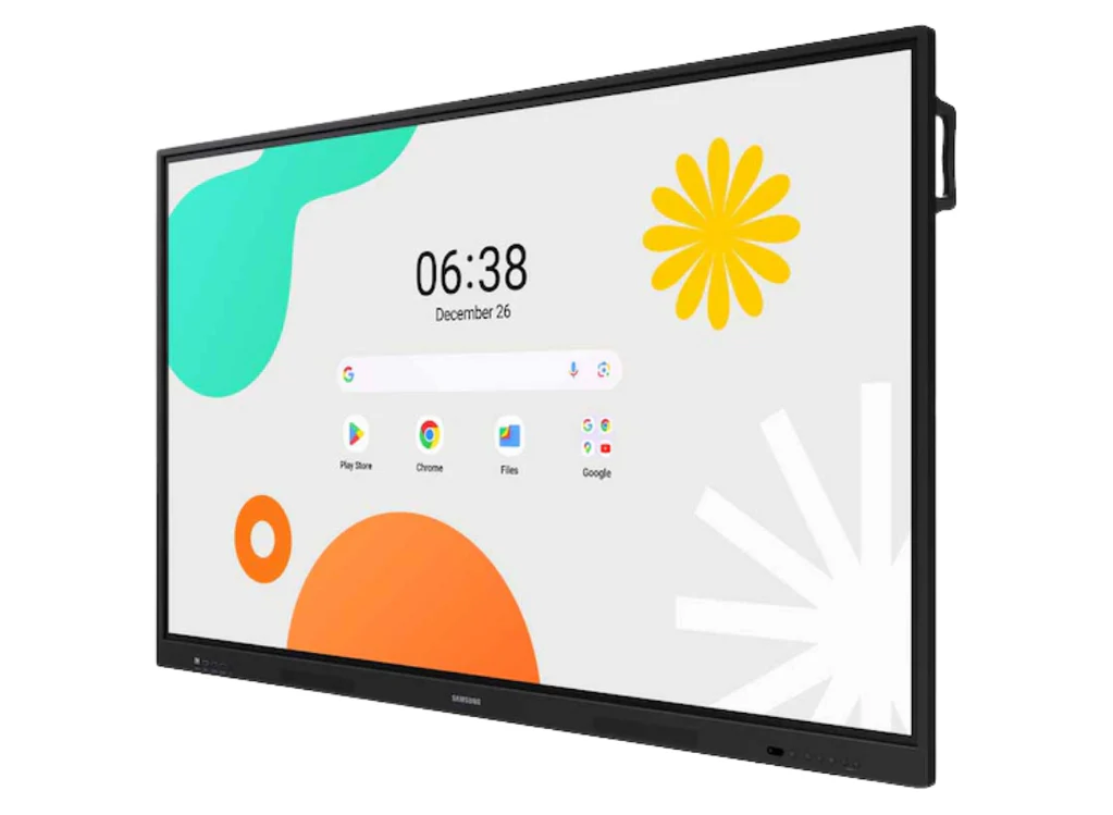 Samsung 86" Android Interactive Display  Android 14 EDLA Certified  Resolution: 3840 x 2160  UHD  400nit Brightness  Build in Speakers  HDMI out  40 PTS touch  Wi-Fi & BT  3 YEAR WARRANTY