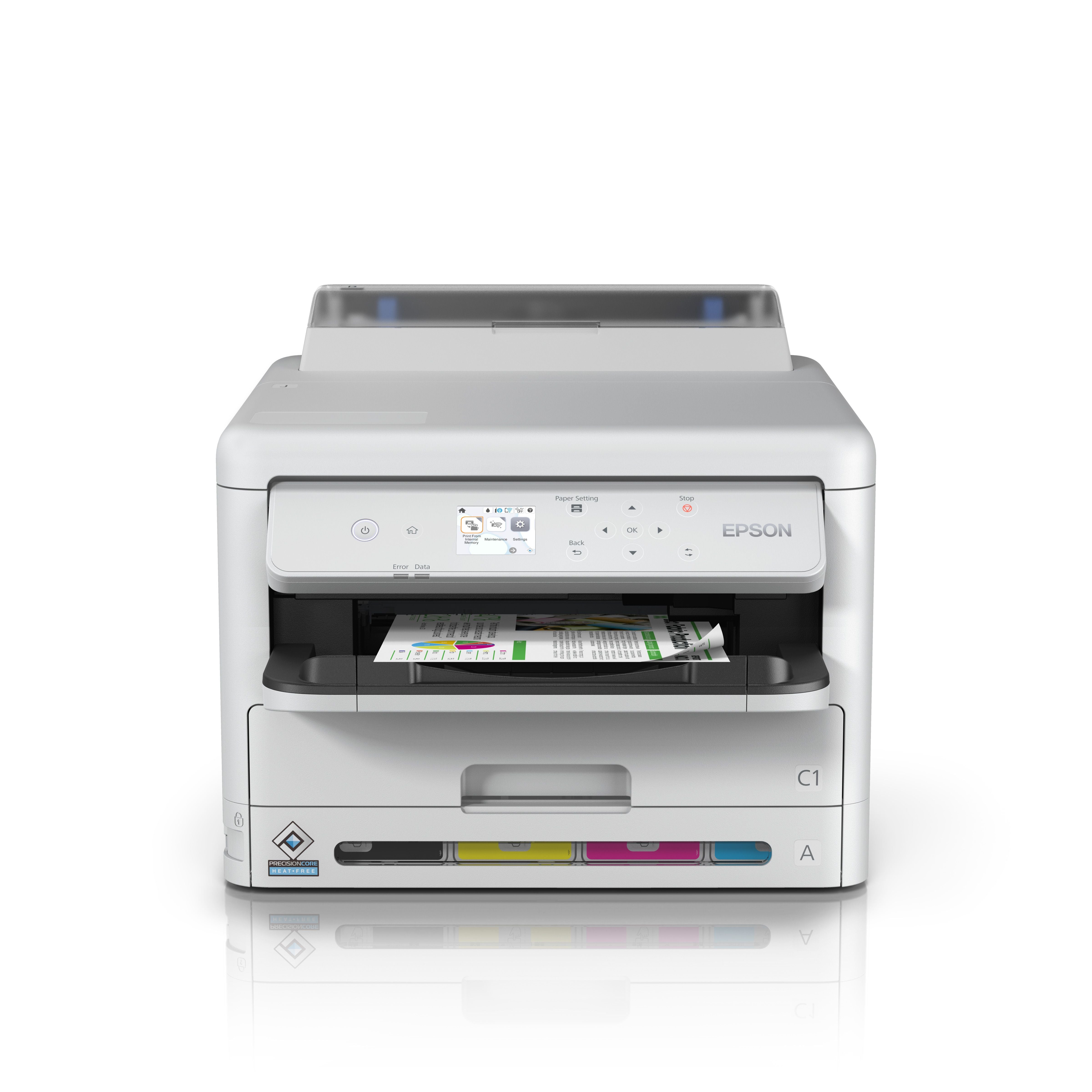 Epson 34ppm Mono & Colour A4 Single Function USB Wired Wireless WiFi Direct Duplex Print Only incl initialisation ink bags only