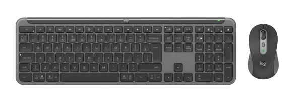 Logitech MK950 - Wireless Keyboard and Mouse - Graphite - Bluetooth