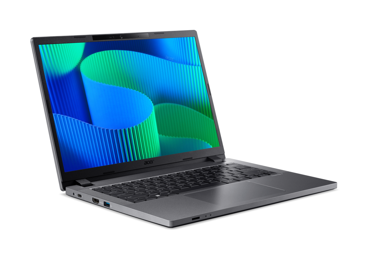 Acer TravelMate TMP214-55-39GY 14" WUXGA IPS SlimBezel LTE Intel Core i3-1315U Processor 8 GB DDR4 512GB PCIe NVMe SSD SD card reader WIFI6E+BT 2x2 AX+BT 6E 53Wh Li-ion battery 65W TypeC adapter Windows 11 Home 3 YRS OSW