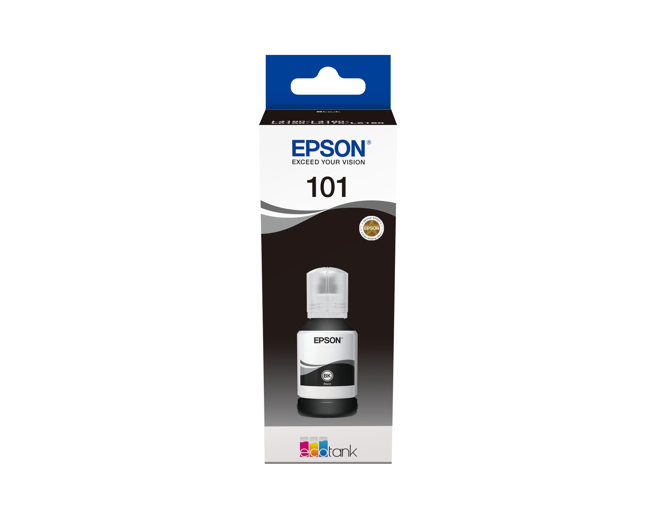 Epson 101 Ink Bottles Black 127ml Ecotank L4150 / L4156 / L4160 / L4260 / L6160 / L6170 / L6176 / L6190 / L6270 / L6290 / L6370 / L14150 7500 pages