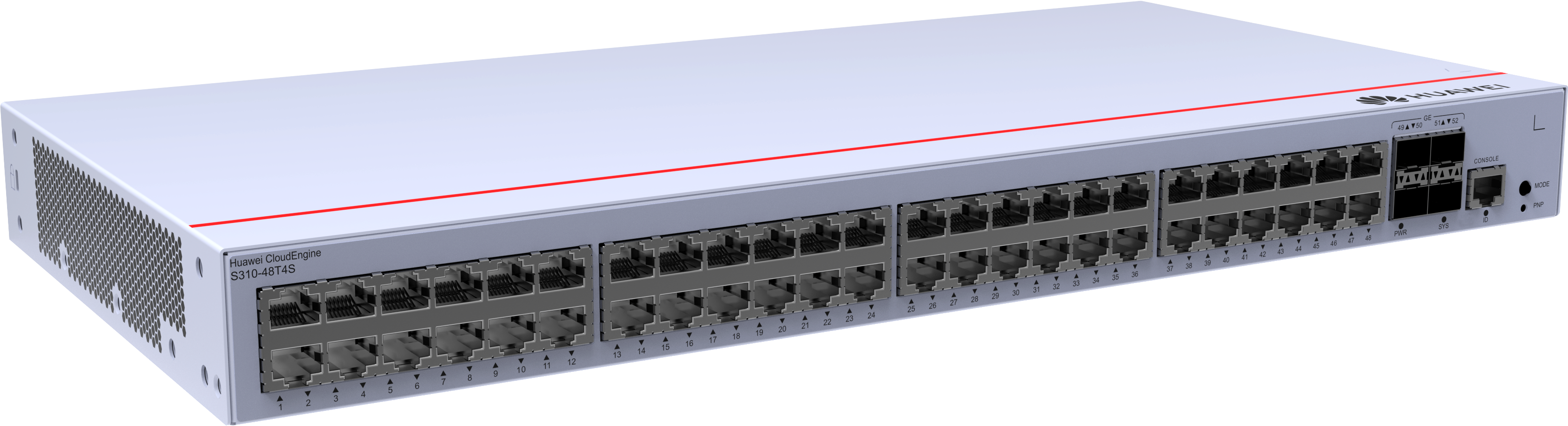 S310-48T4S (48*10/100/1000BASE-T ports  4*GE SFP ports  AC power)