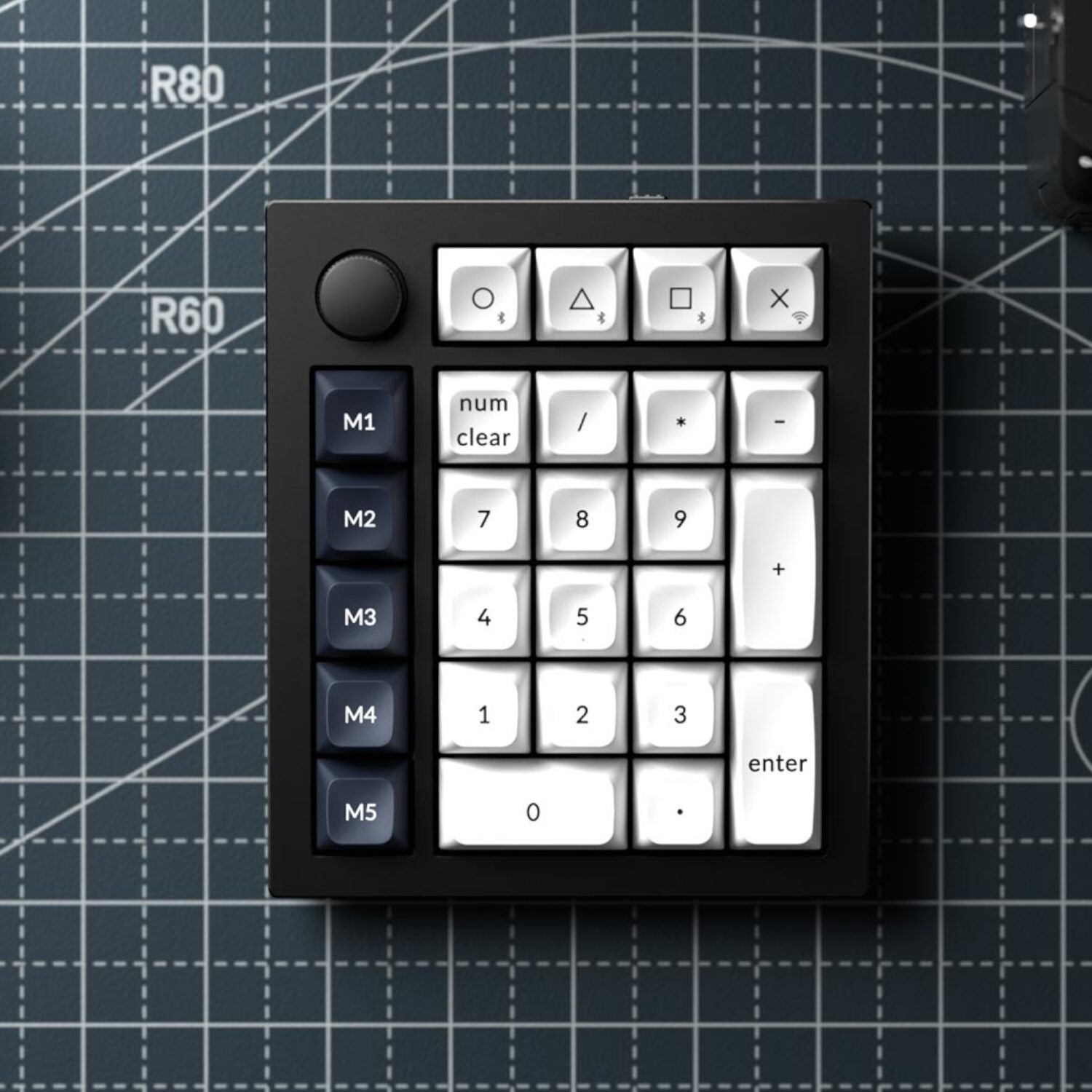Keychron Q0 Max QMK Gateron Jupiter Red RGB Wireless Custom Number Pad Carbon Black – image 5