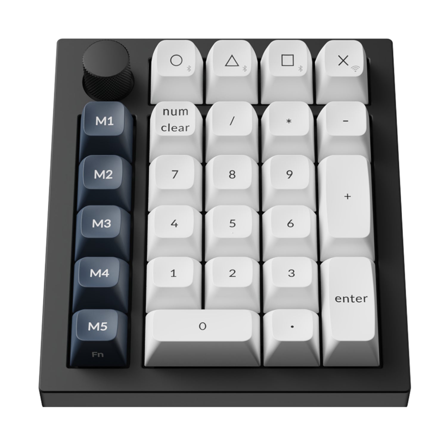 Keychron Q0 Max QMK Gateron Jupiter Banana RGB Wireless Custom Number Pad Shell White – image 2
