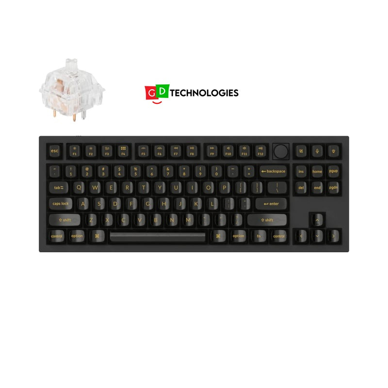 Keychron Q3 80% Brown Kailh Clione Limacina Switches with Knob Aluminium RGB Wired Keyboard