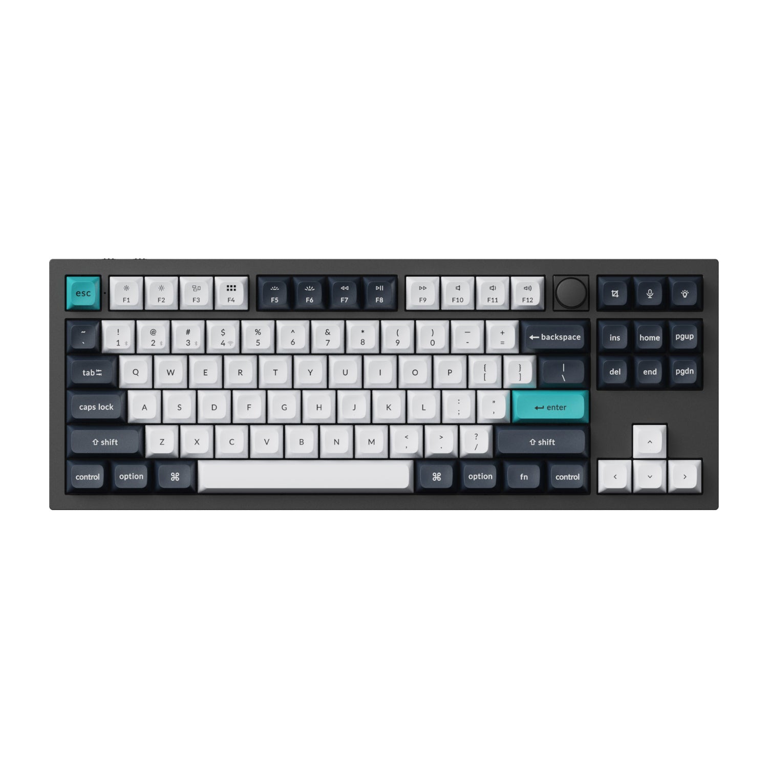 Keychron Q3 Max QMK/VIA 80% Wireless Custom Mechanical Keyboard (Banana Switch) - Carbon Black - image 2