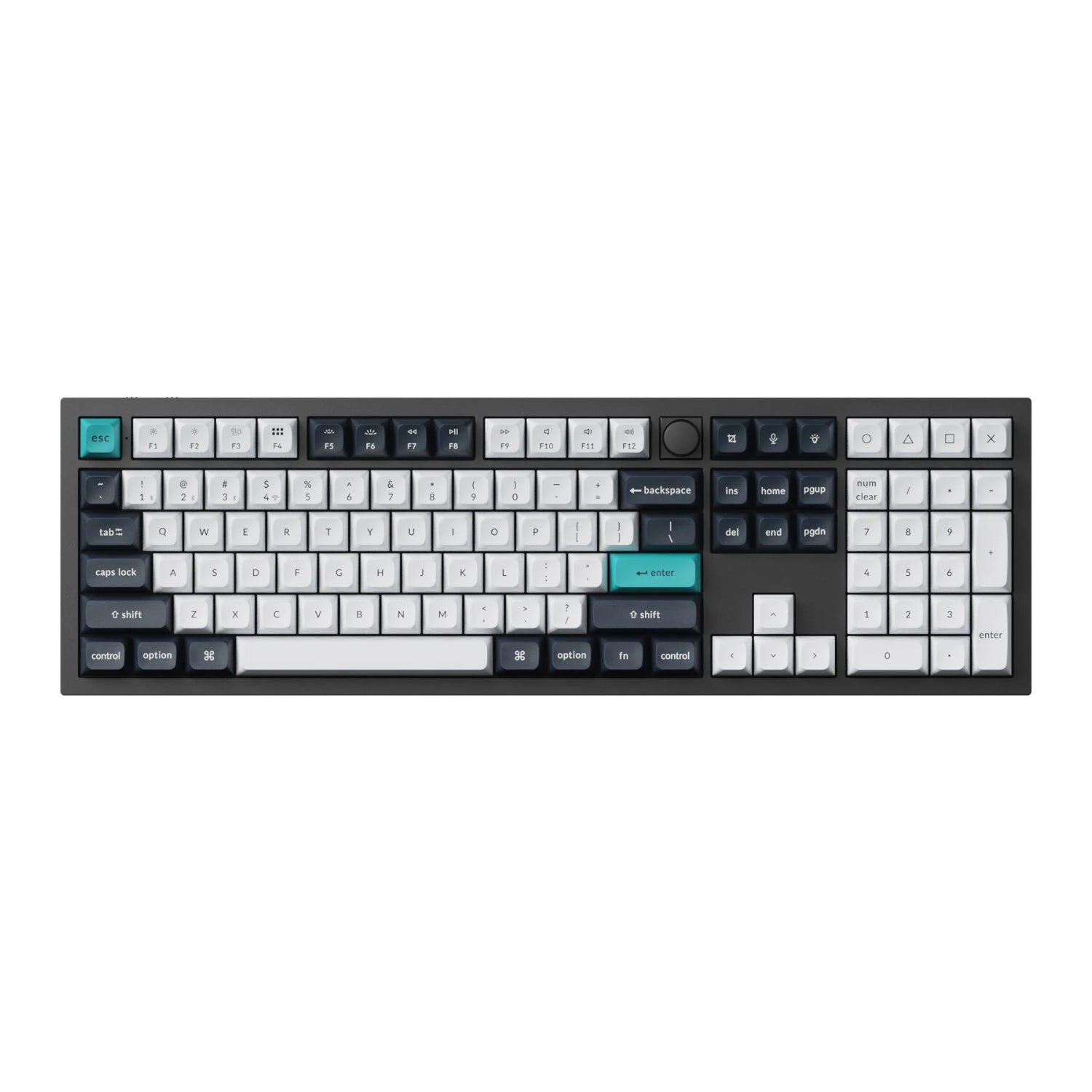 Keychron Q6 Max 100% Full Assembled Knob Red Switch Hot-Swap Gateron Jupiter RGB Wireless Keyboard - Black - image 2