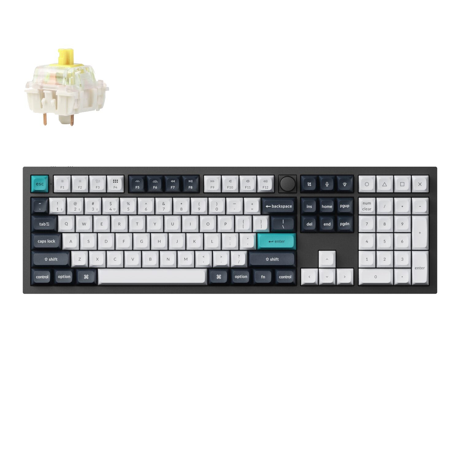 Keychron Q6 Max QMK/VIA Wireless Mechanical Keyboard (Full-Size, Gateron Jupiter Banana)