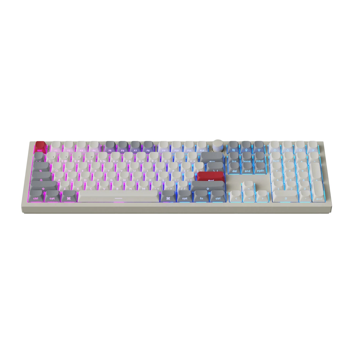 Keychron Q6 Max QMK/VIA Wireless Custom Mechanical Keyboard OSA Gateron Red Jupiter Switches - Shell White – image 3