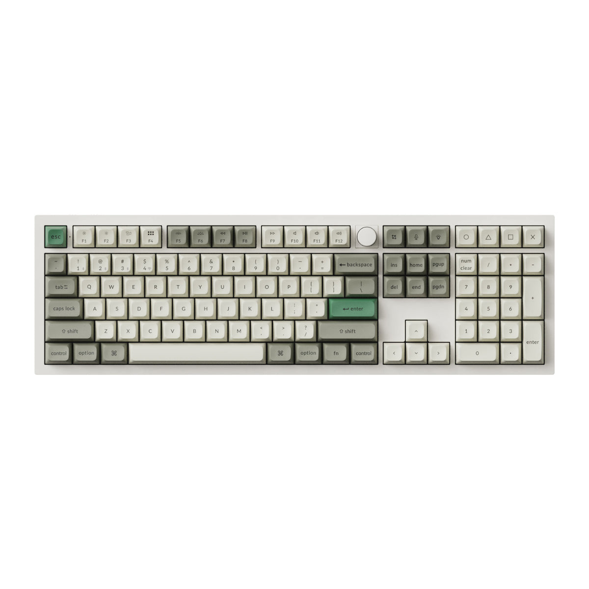 Keychron Q6 Max QMK/VIA Wireless Custom Mechanical Keyboard KSA Gateron Red Jupiter Switches - Shell White – image 2