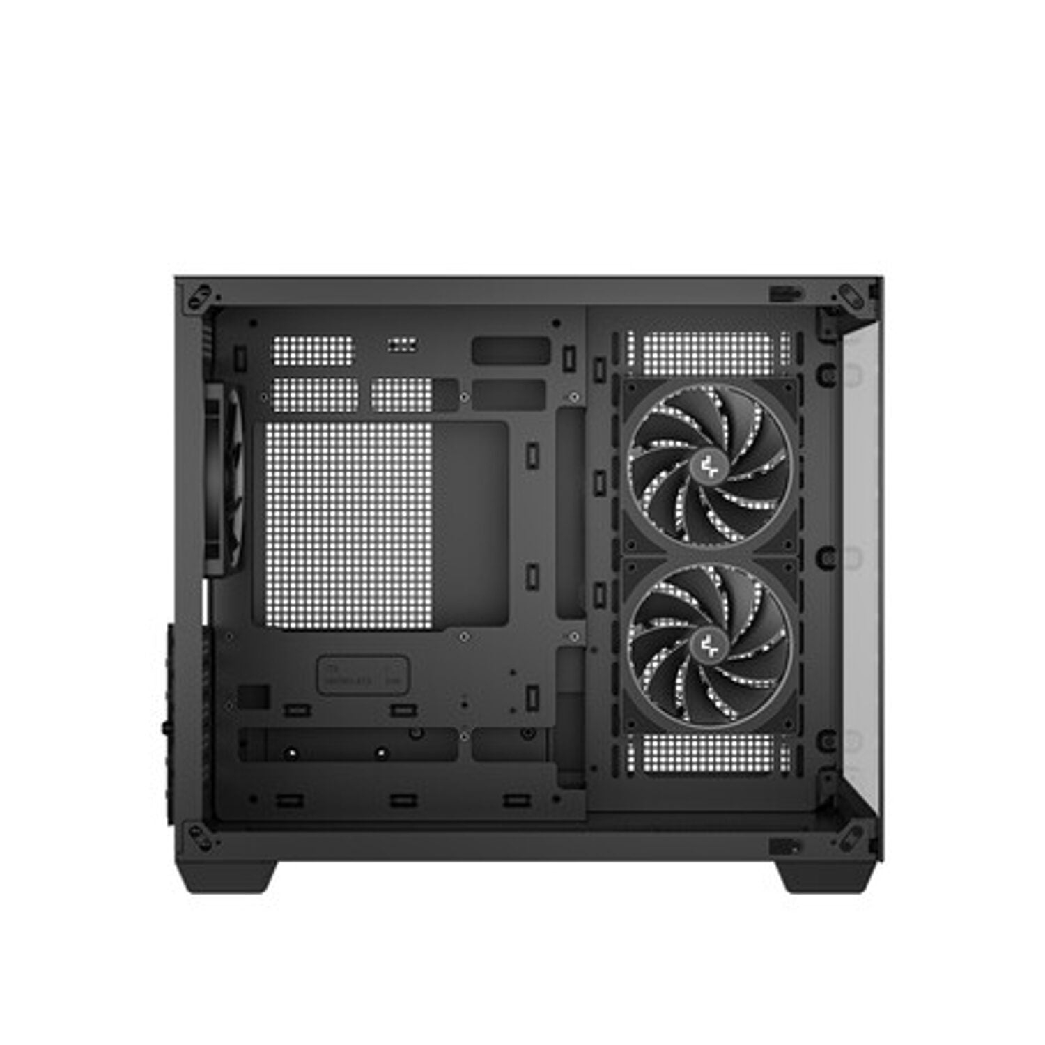 Deepcool CG330 3F Panoramic Dual-Chamber Micro-ATX Gaming Chassis - Black – image 11