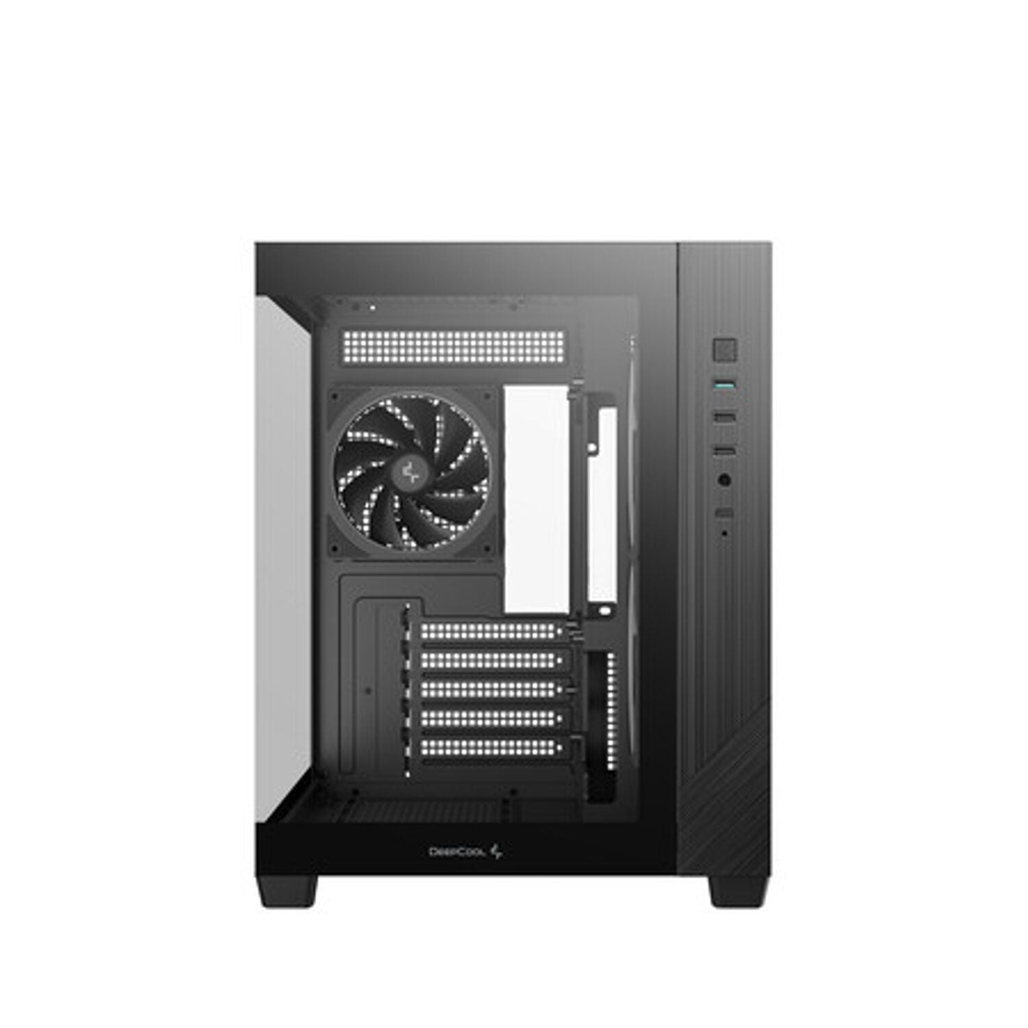 Deepcool CG330 3F Panoramic Dual-Chamber Micro-ATX Gaming Chassis - Black – image 8