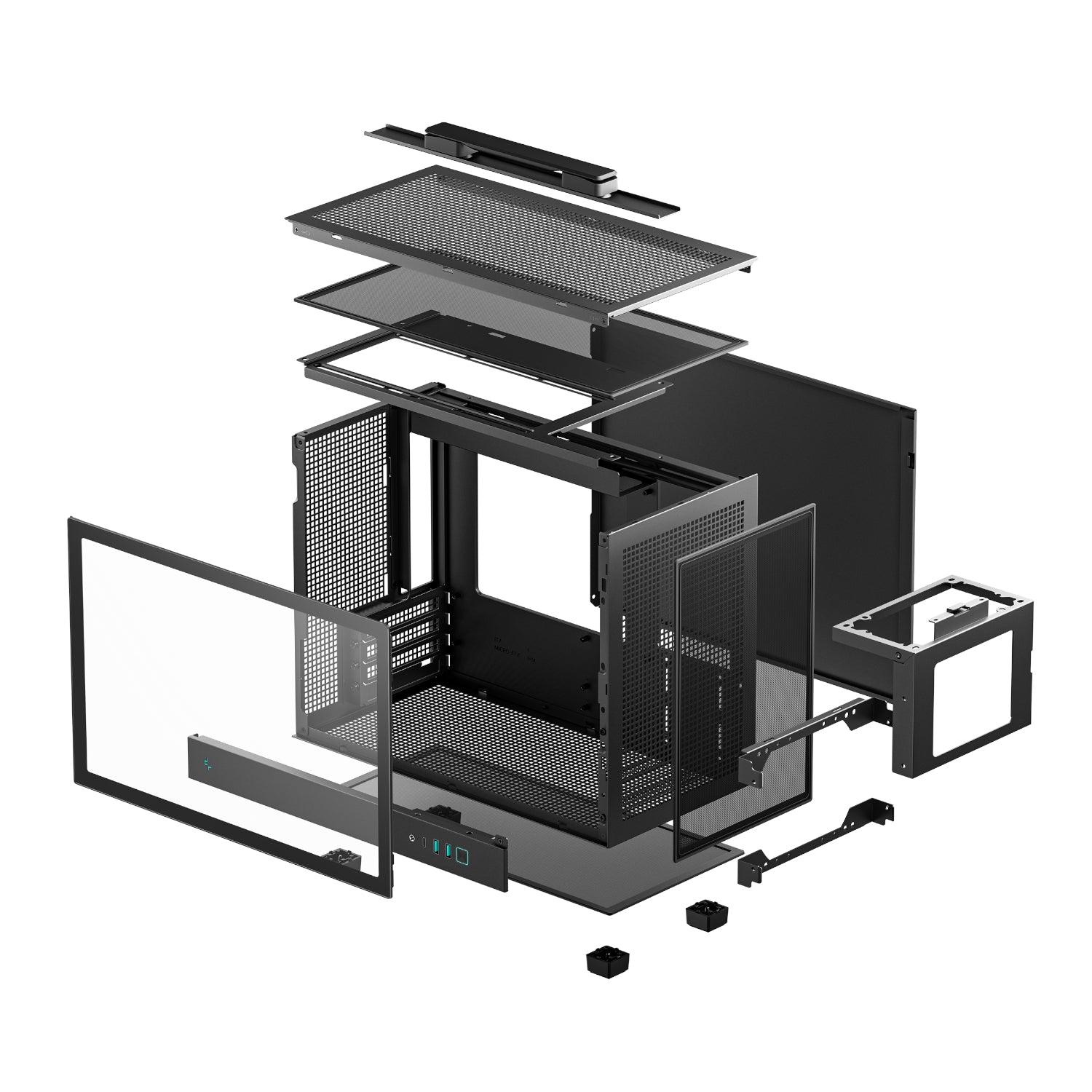 DeepCool CH160 PLUS Micro-ATX Chassis - Black – image 7