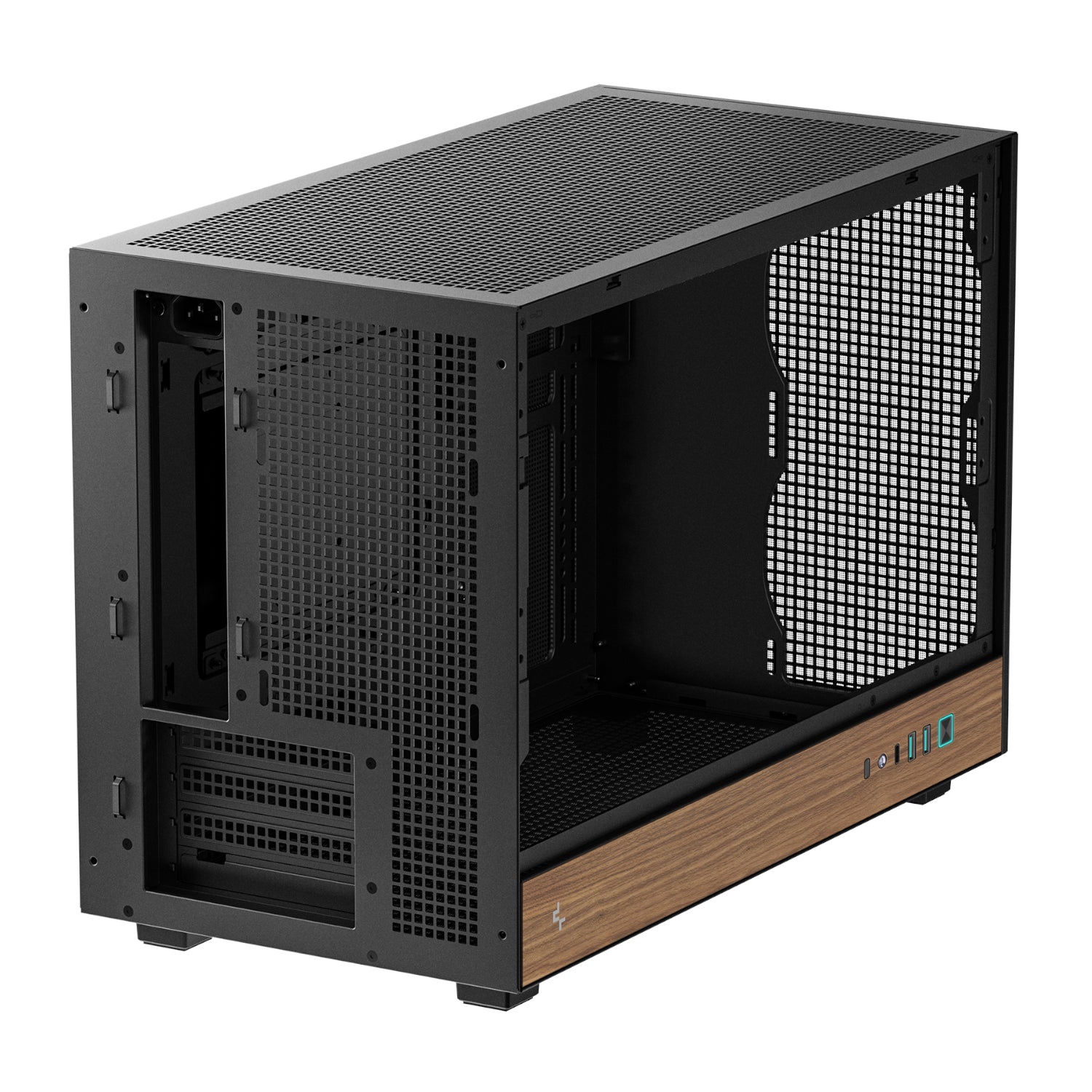 DeepCool CH260 Wood mATX Gaming Chassis - Black – image 5