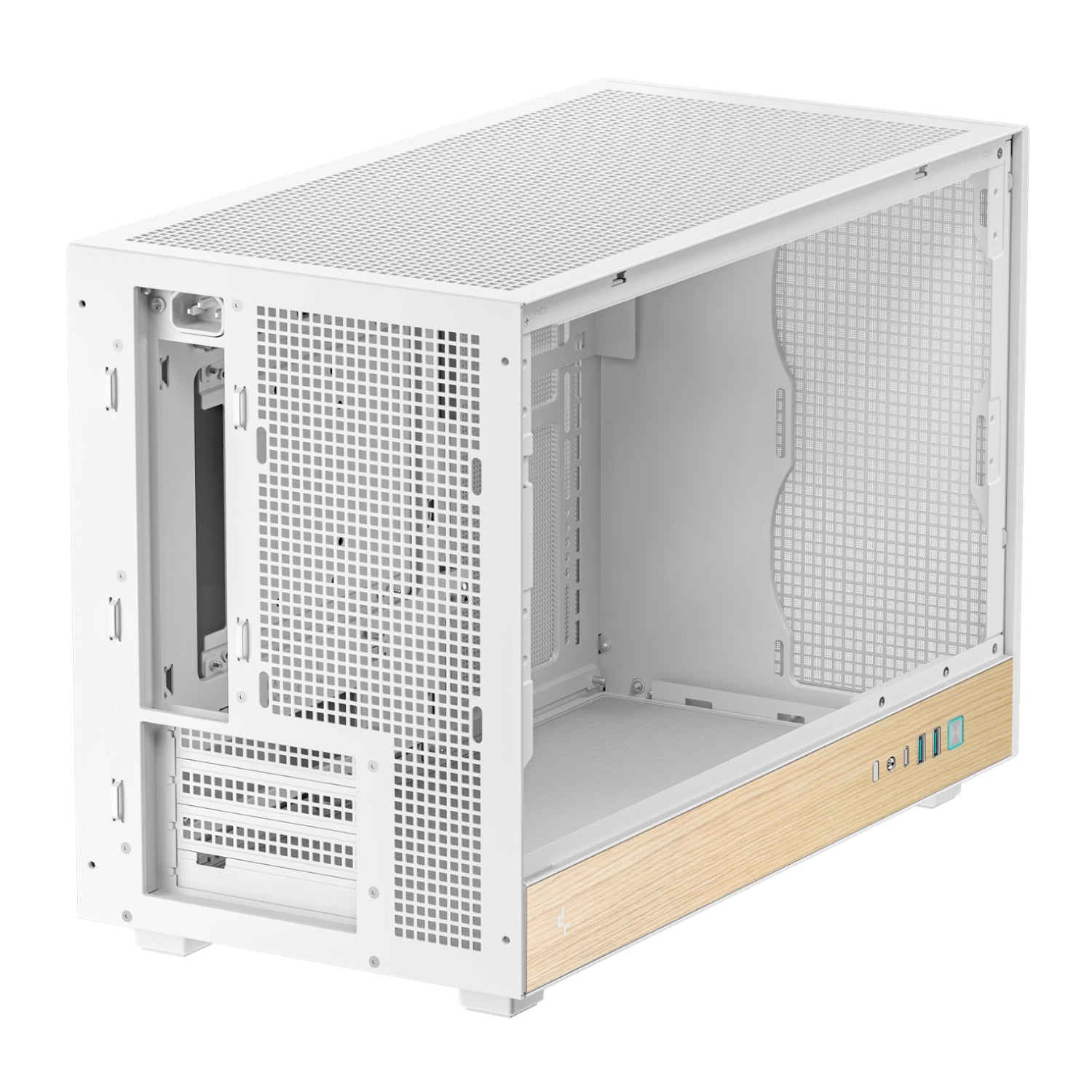 DeepCool CH260 Wood mATX Gaming Chassis White – image 5