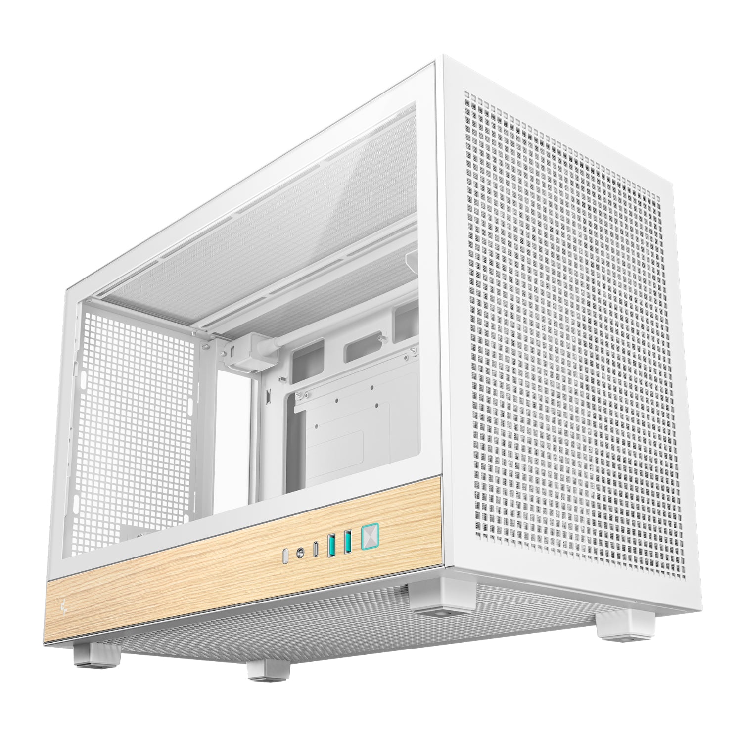 DeepCool CH260 Wood mATX Gaming Chassis White – image 6