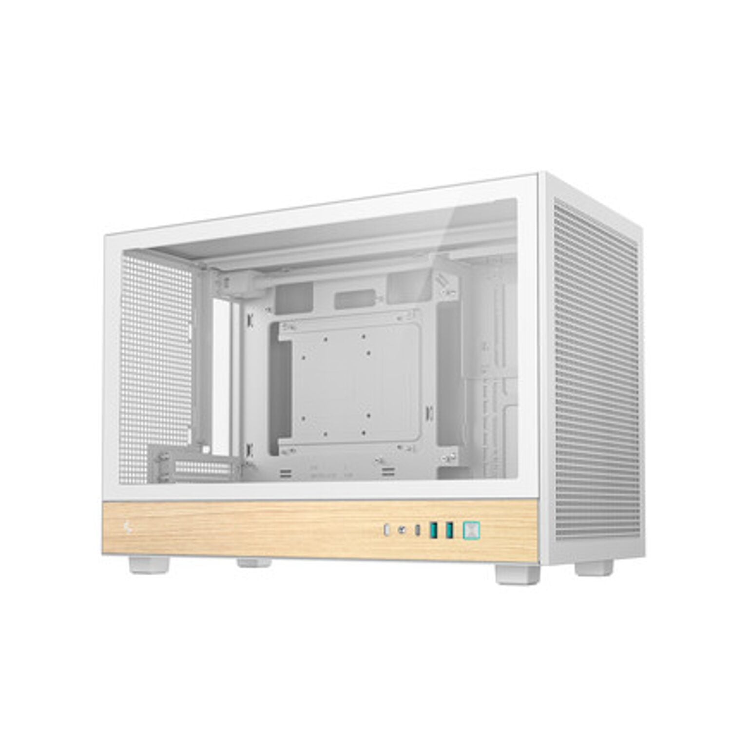 DeepCool CH260 Wood mATX Gaming Chassis White – image 2