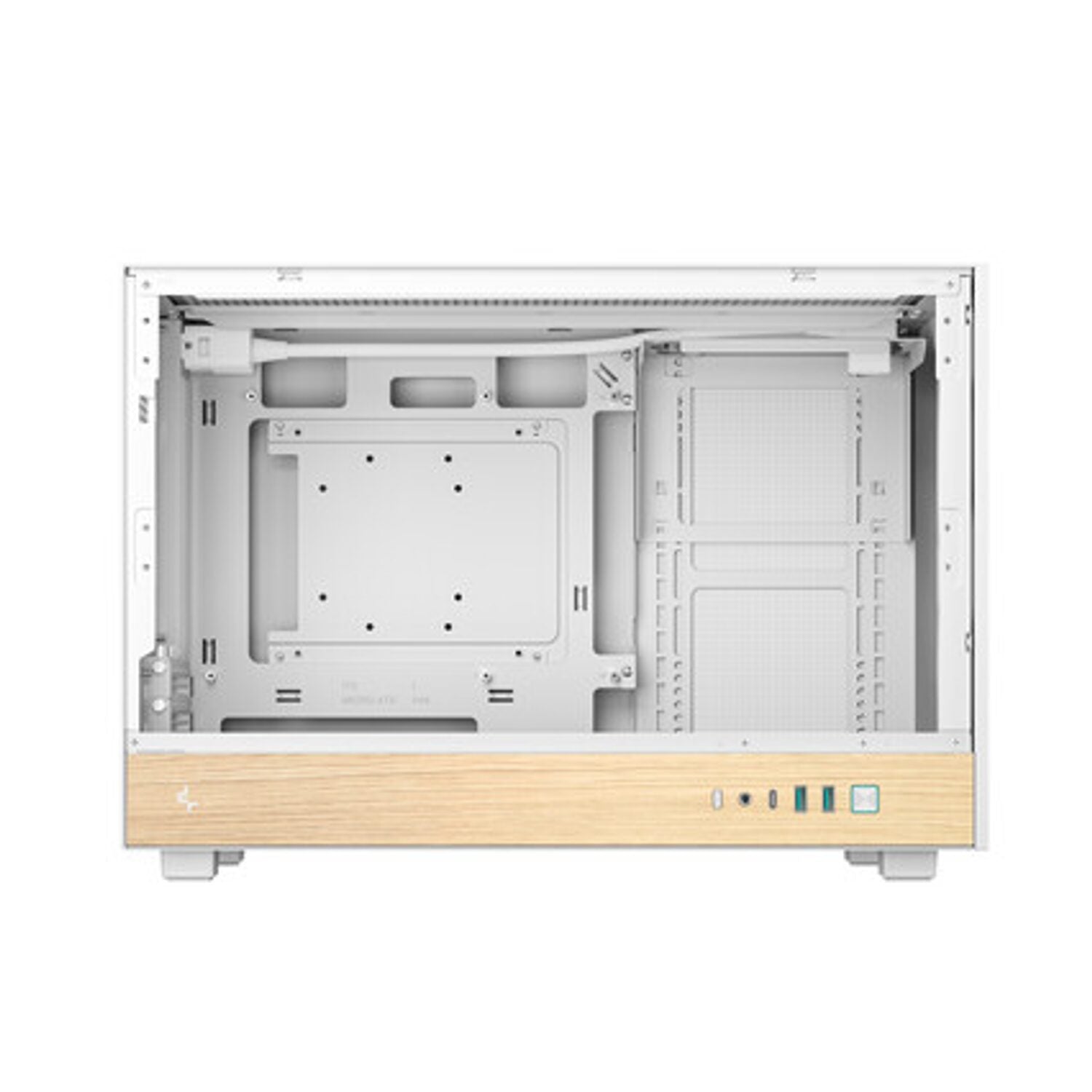 DeepCool CH260 Wood mATX Gaming Chassis White – image 4
