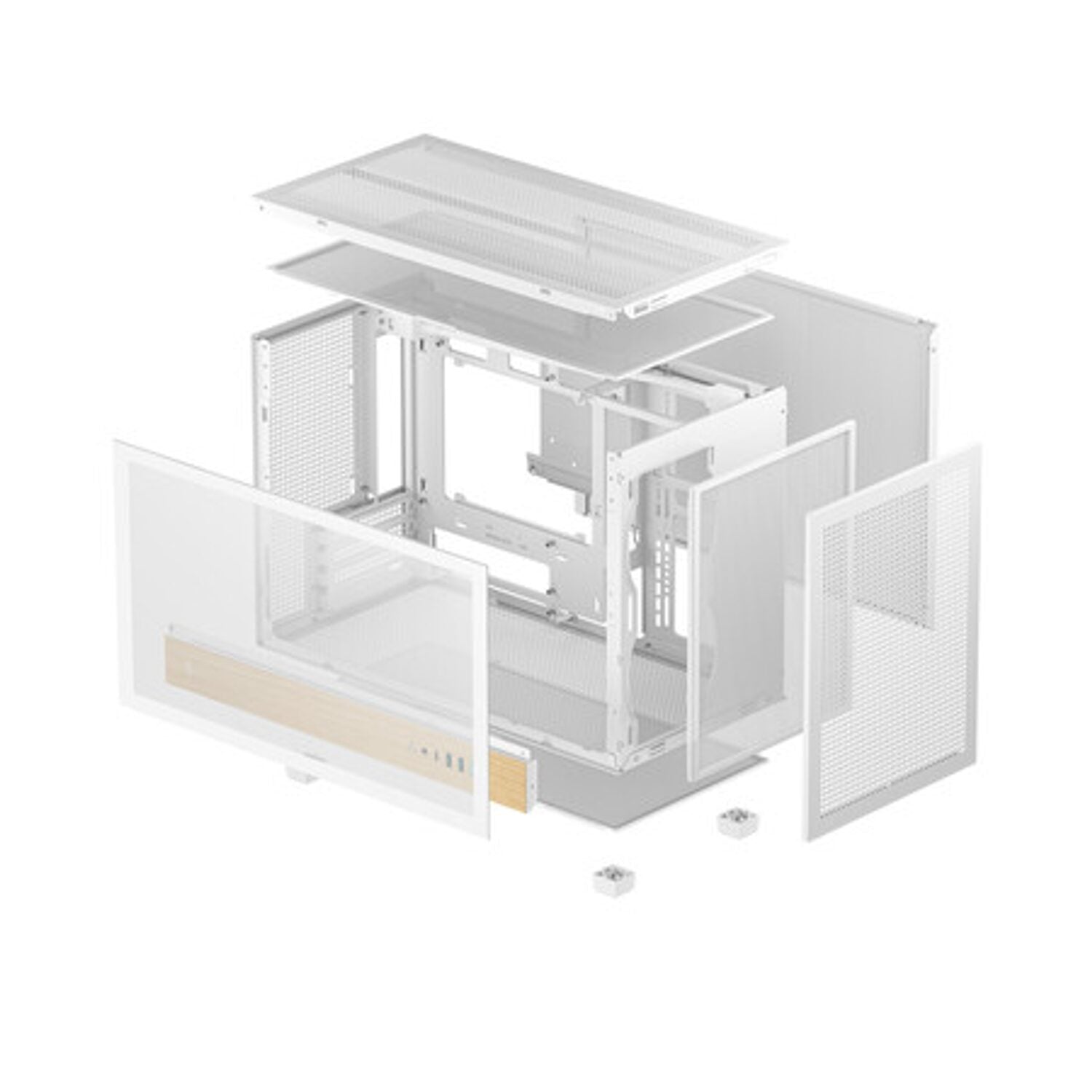 DeepCool CH260 Wood mATX Gaming Chassis White – image 6