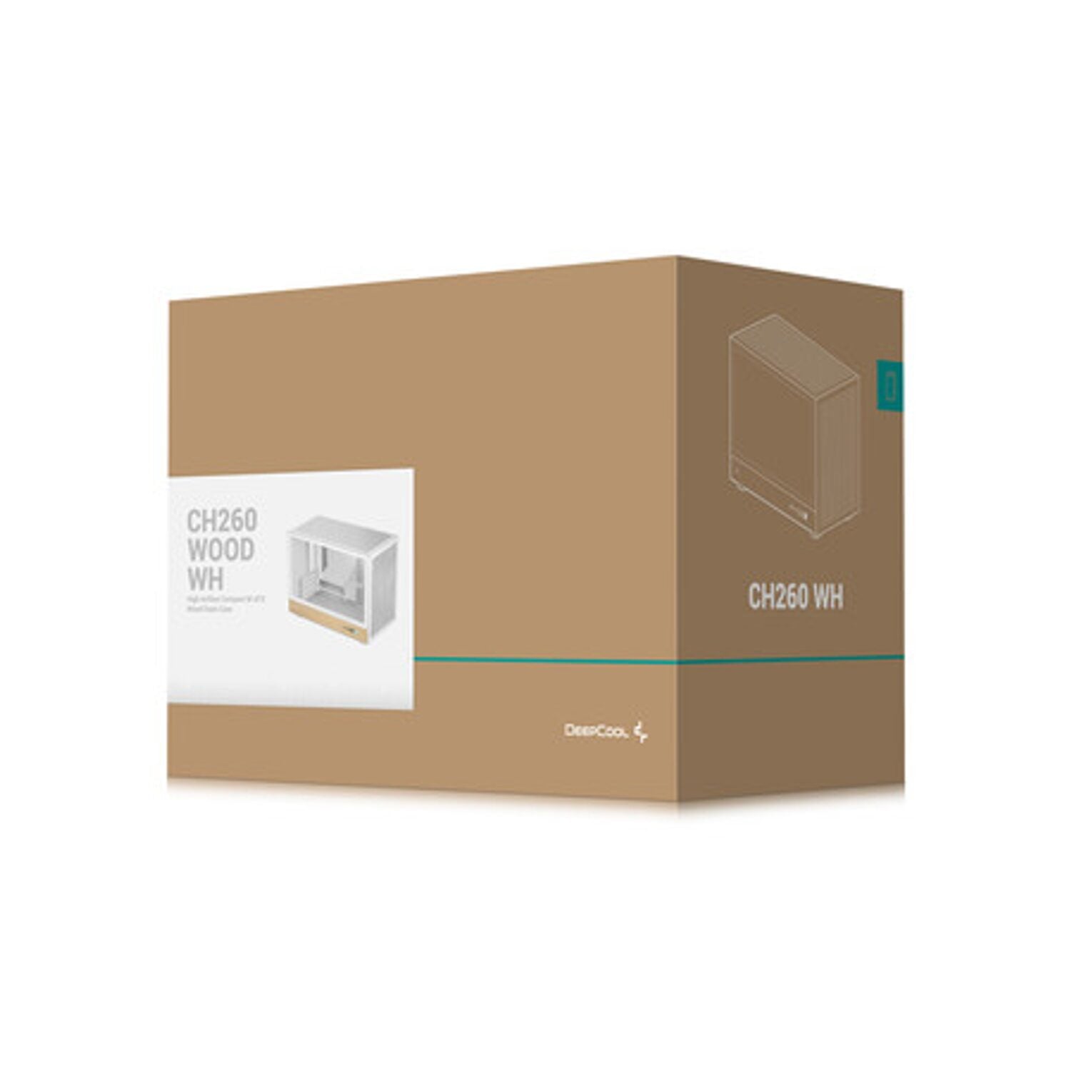 DeepCool CH260 Wood mATX Gaming Chassis White – image 13