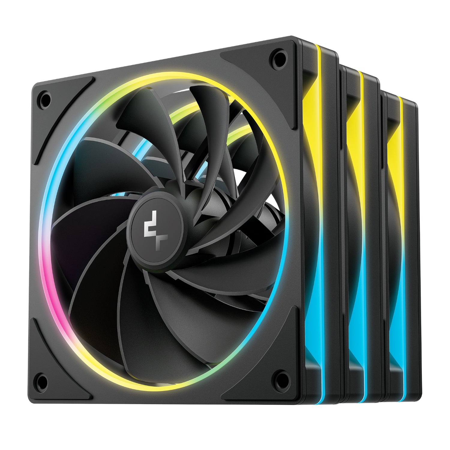 DeepCool FL12R SE 3-in-1 ARGB 120mm PWM 3 Fan Pack - Black – image 2