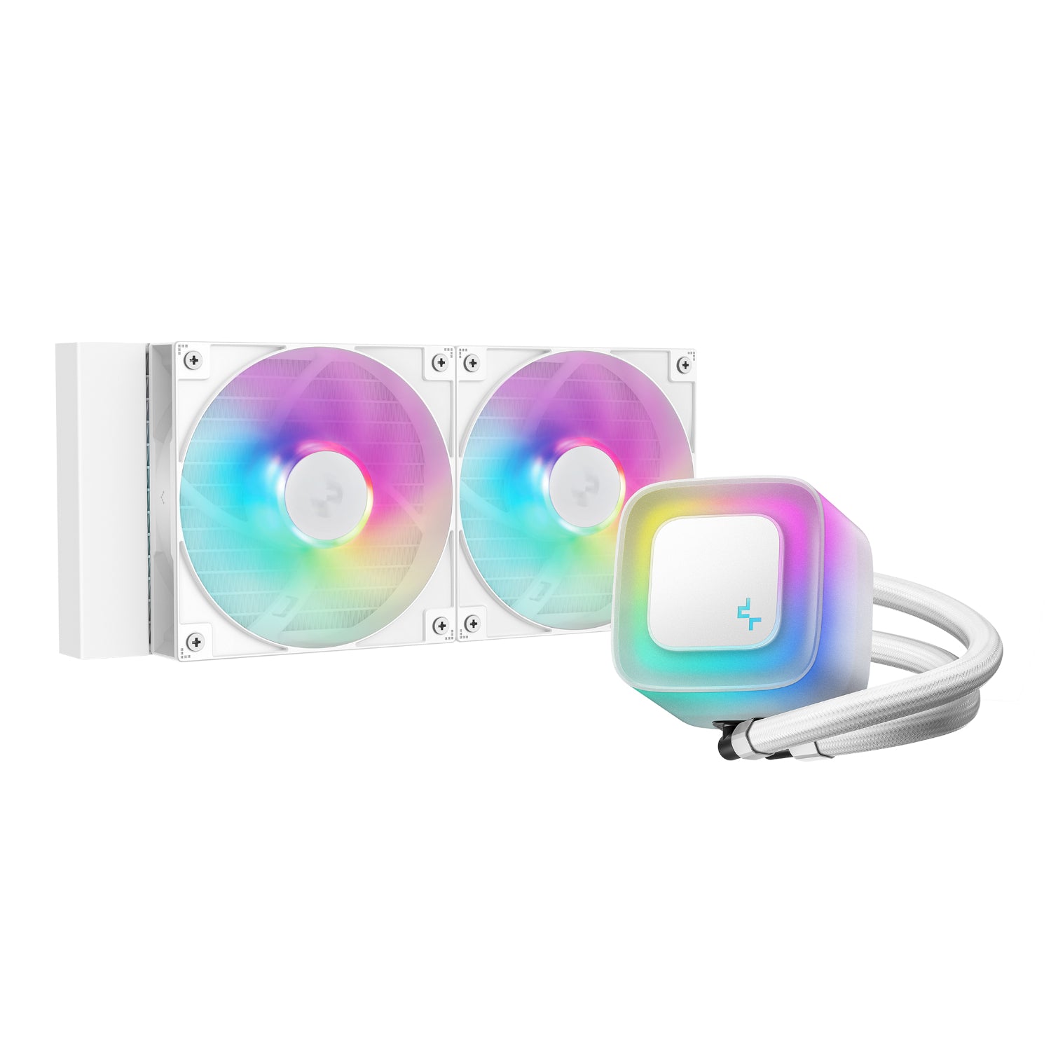DeepCool LE240 V2 240mm ARGB AIO CPU Liquid Cooler - White – image 2