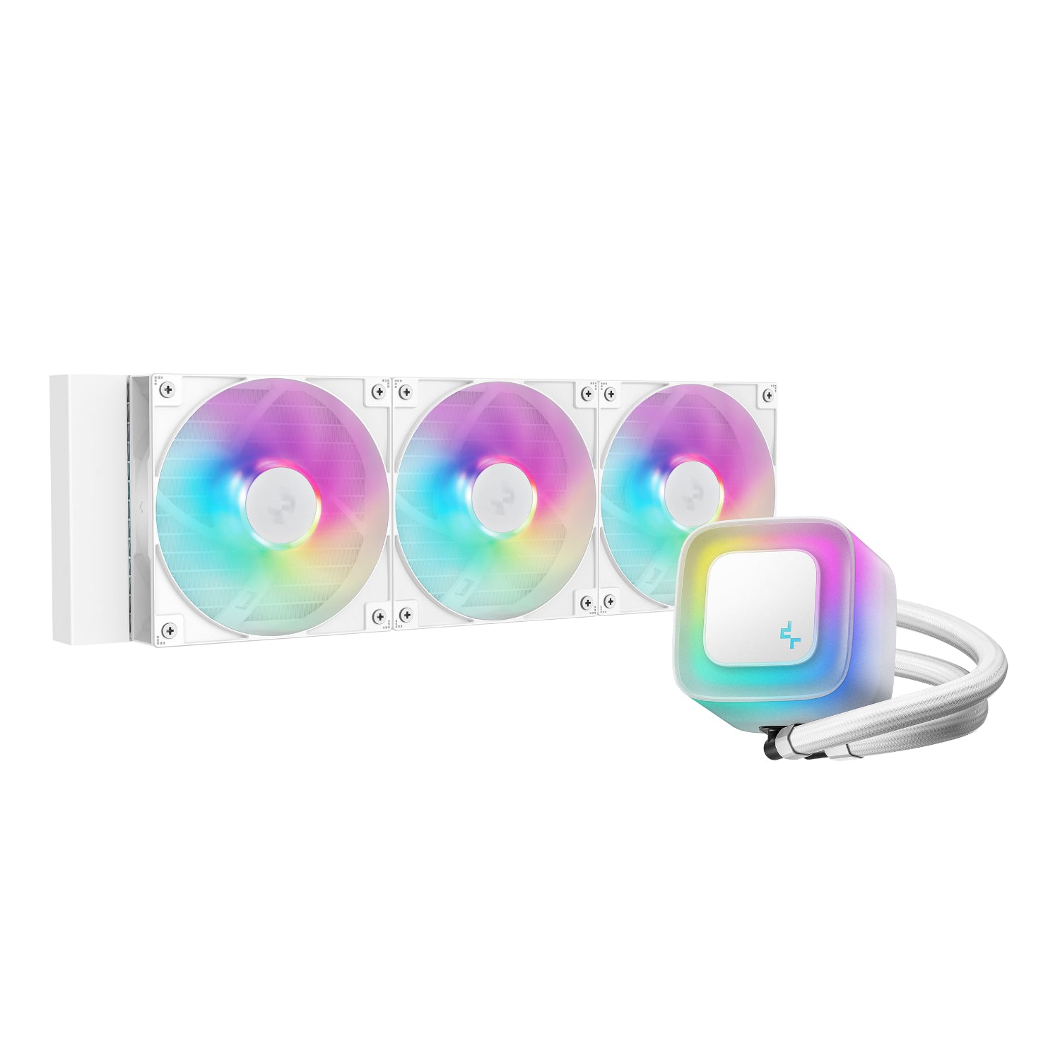 DeepCool LE360 V2 ARGB 360mm AIO Liquid Cooler - White – image 2